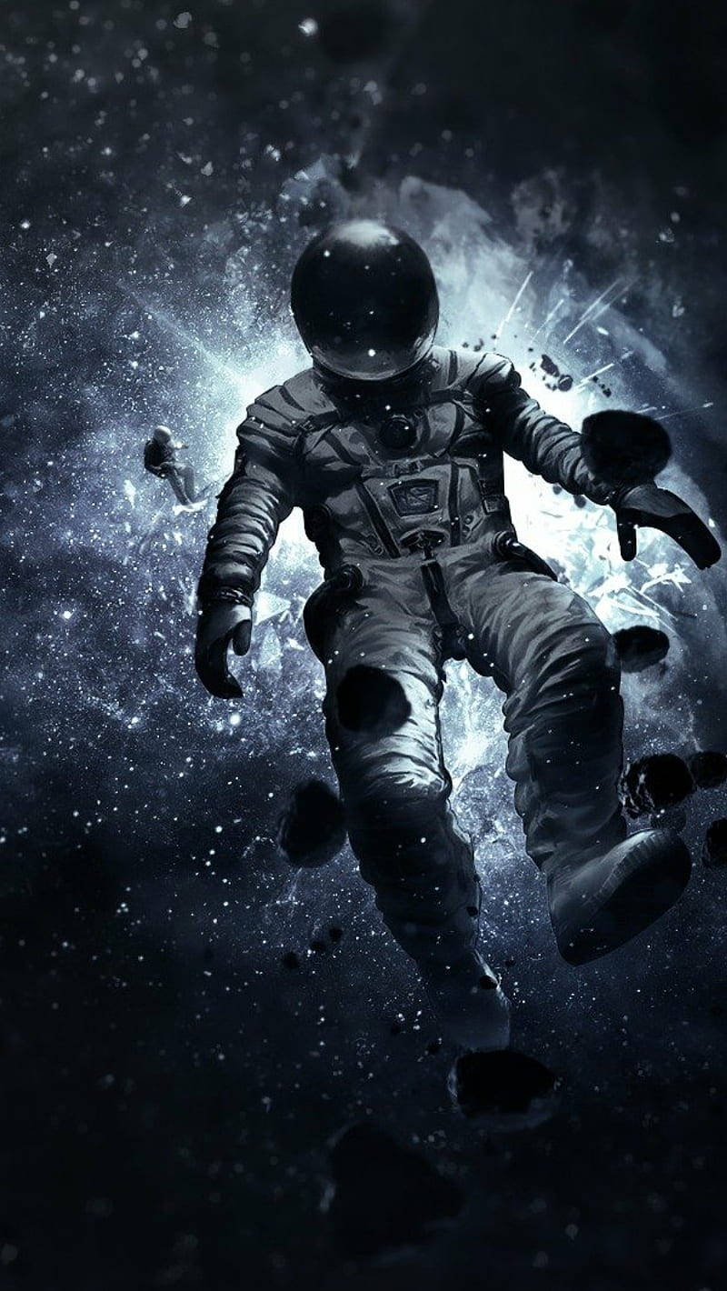 Astronaut Mørk Telefon Wallpapers