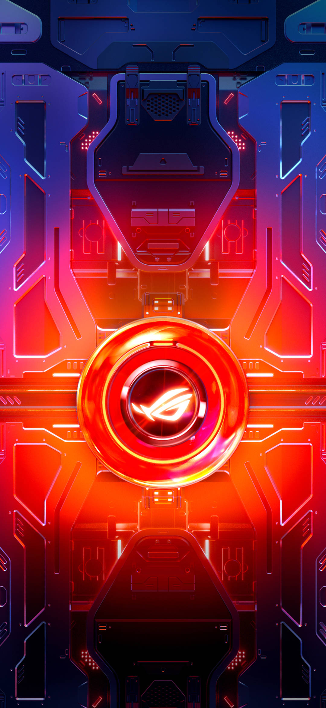 Asus ROG Phone rød cirkel Wallpapers