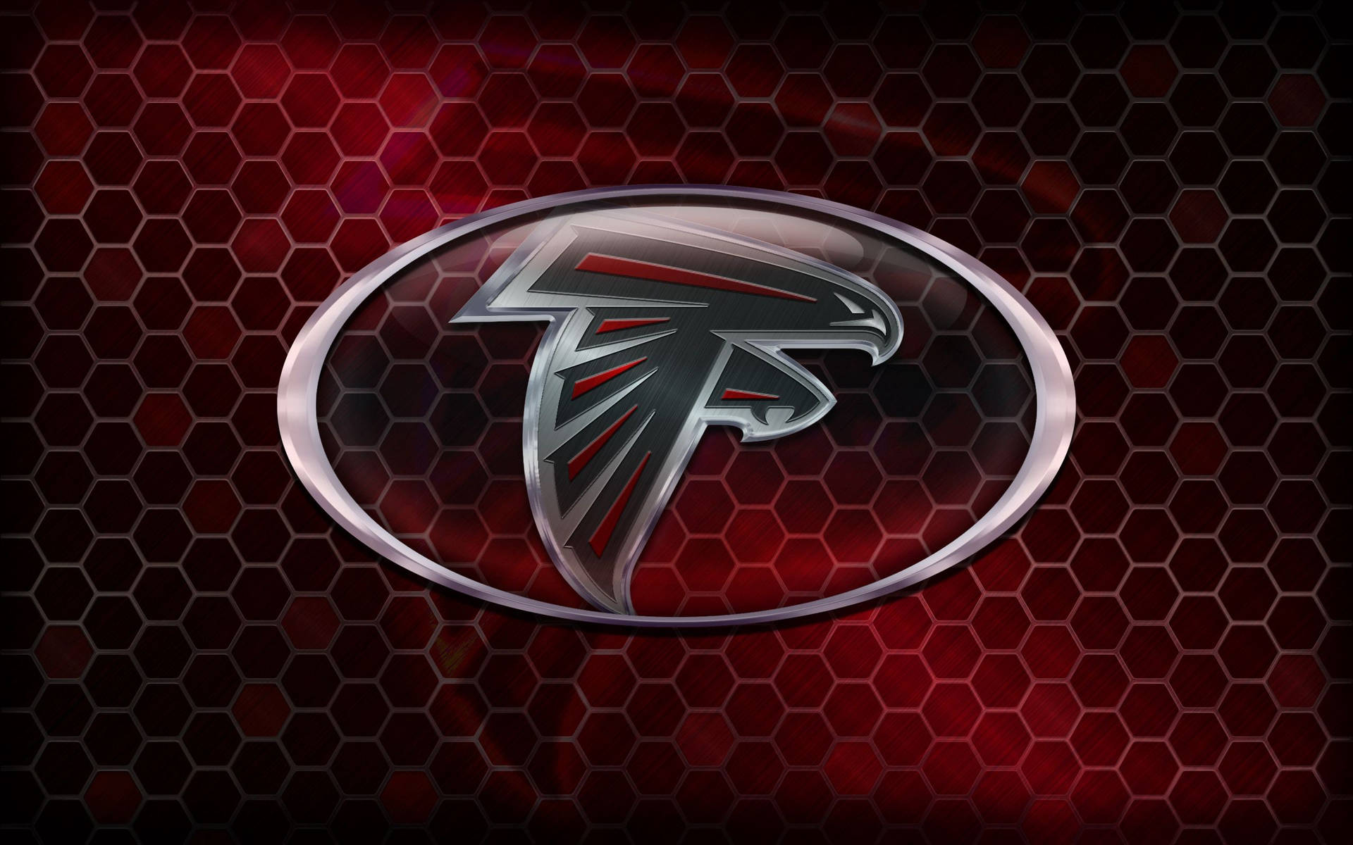 Atlanta Falcons amerikansk fodbold rød desktop baggrund. — Fodbold Wallpapers