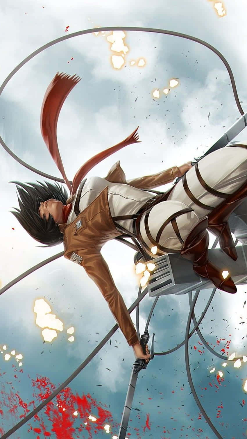 Attack On Titan Anime Mikasa Ackerman Falder Wallpapers