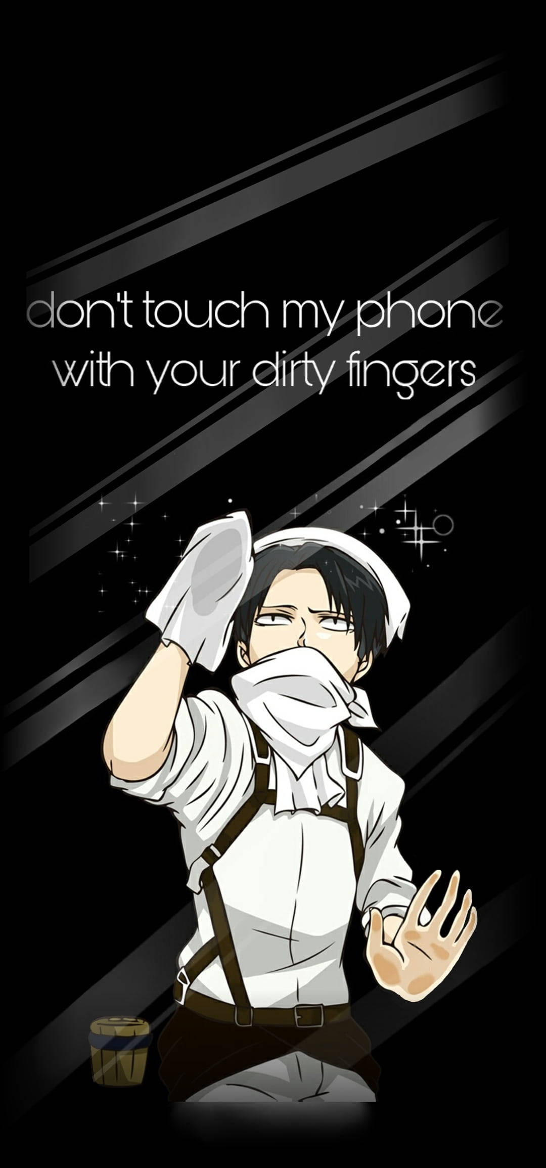 Attack On Titan Karakterer Levi Skærm Wallpapers