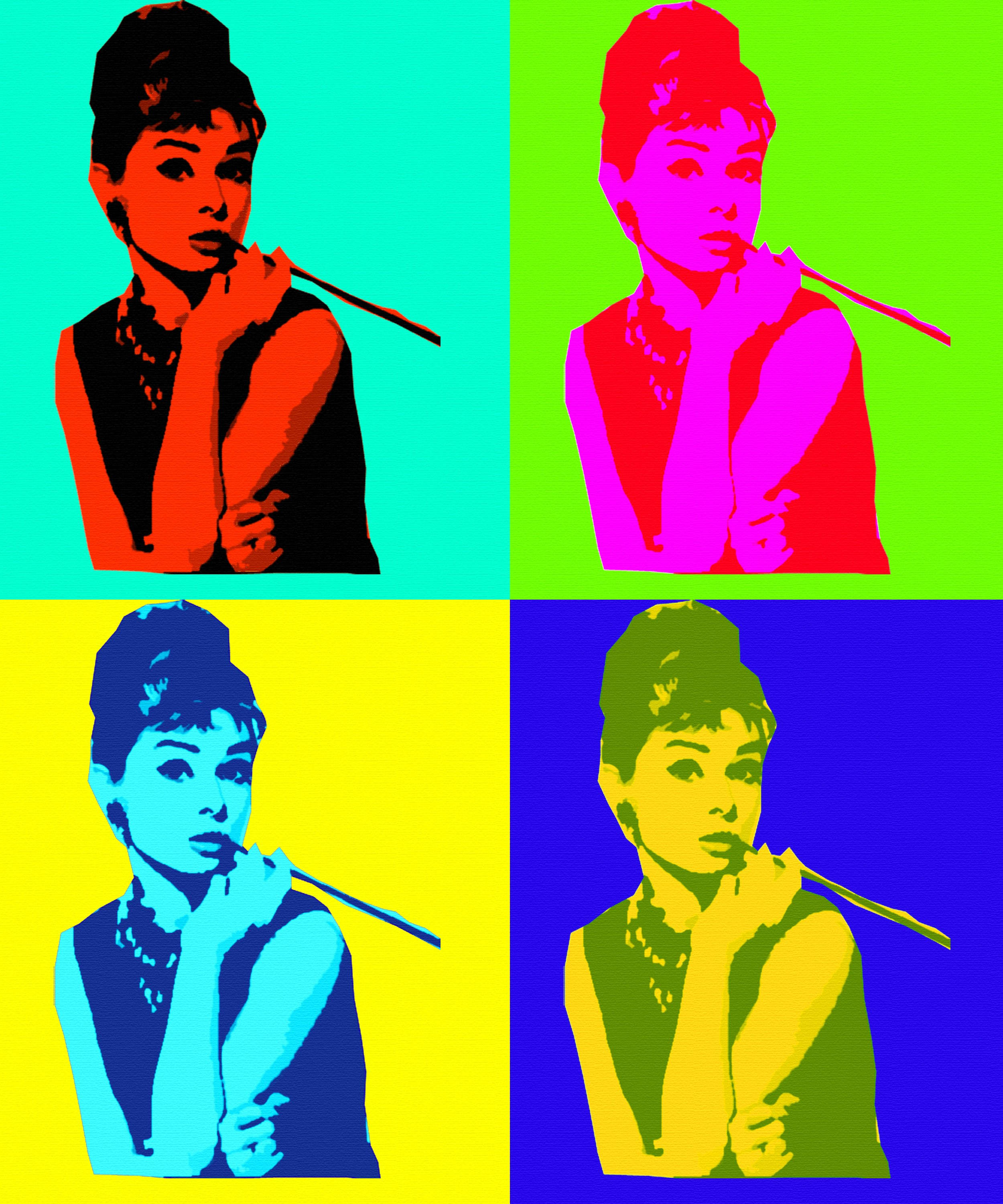Audrey Hepburn Pop Art Wallpapers