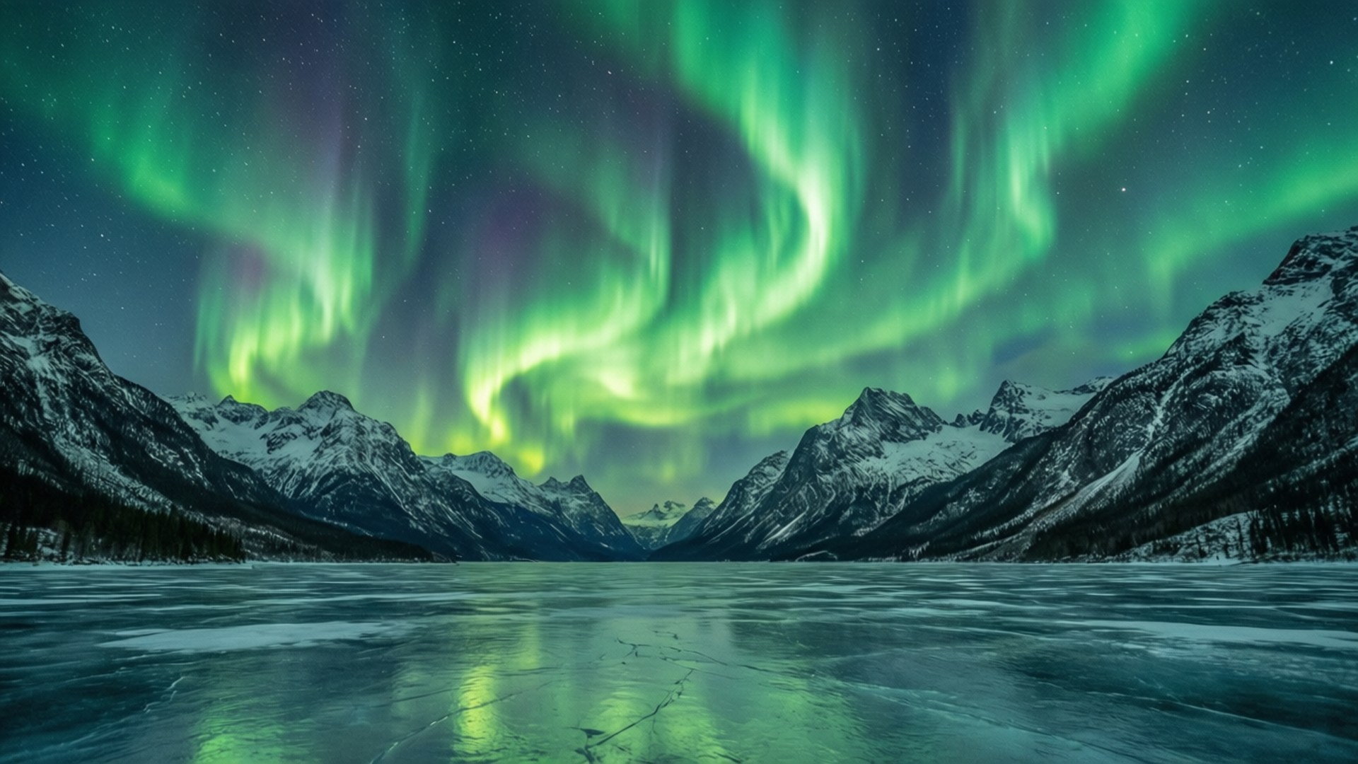 Aurora over Sneklædte Tinder Wallpapers