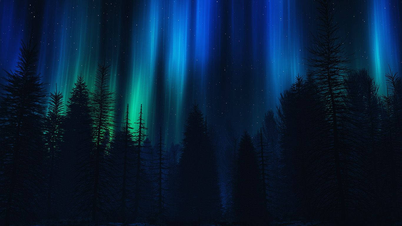 Aurora Æstetisk Mørkeblå HD Wallpapers