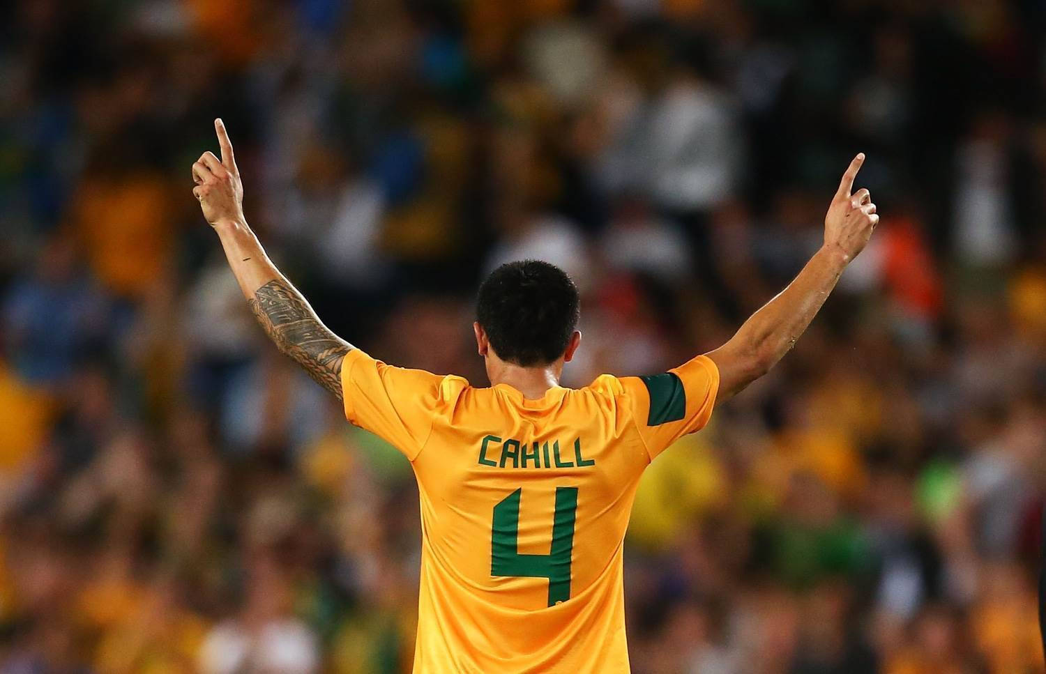 Australiens fodboldlandshold Tim Cahill rygbillede Wallpapers