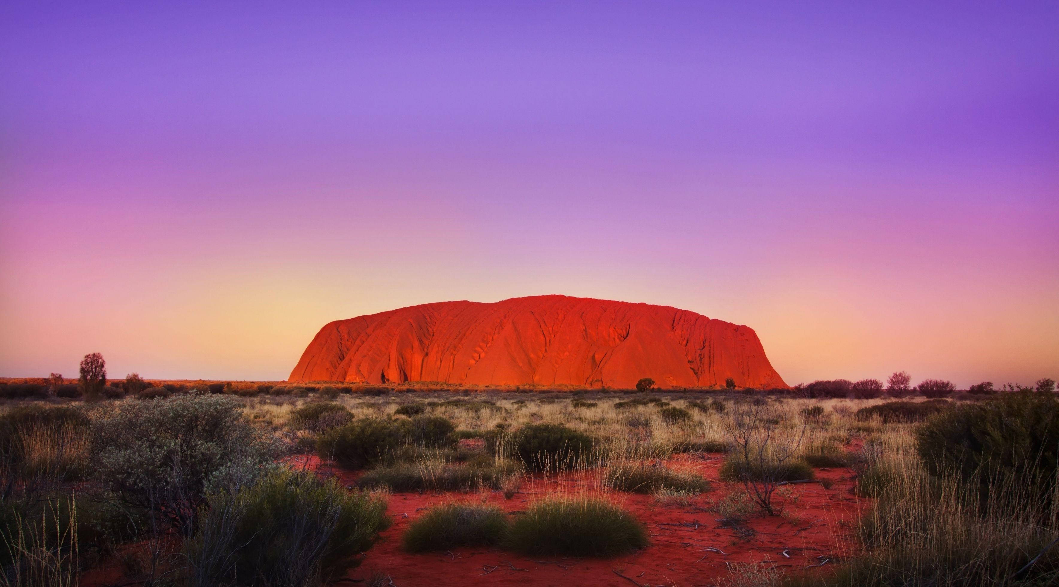 Ayers Rock Smuk Solnedgang Wallpapers