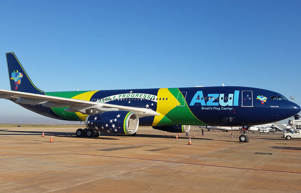 Azul Airlines' majestætiske natstart Wallpapers