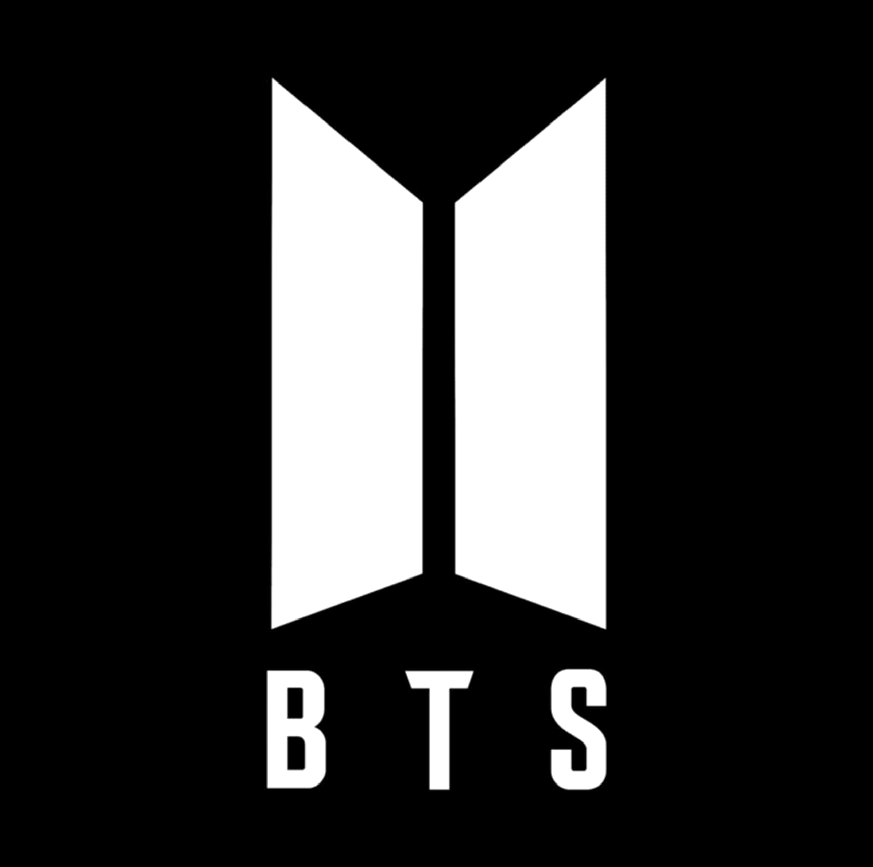 B T S Logo Sort og Hvid Wallpapers
