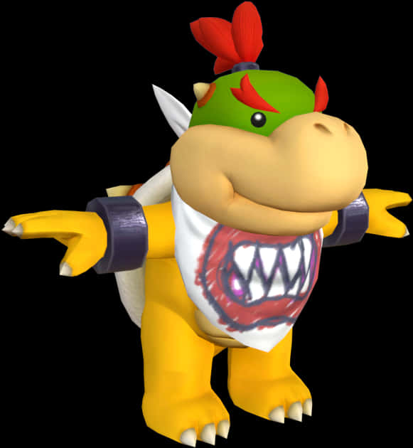 Baby Bowser karakter gengivelse Wallpapers