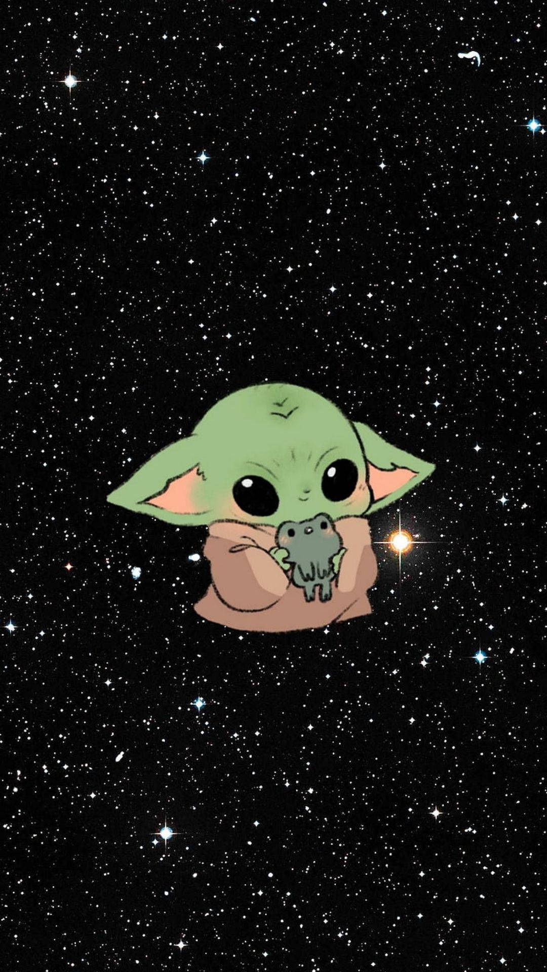 Baby Yoda i Sødt Galakse Wallpapers