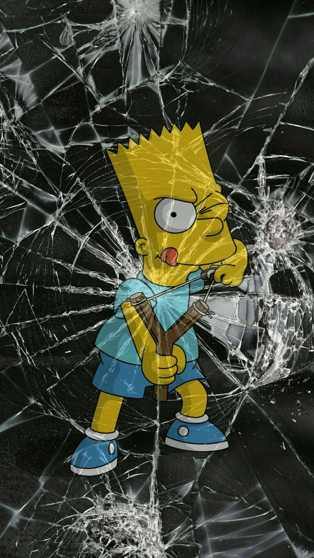 Baggrund af knuste glasskærme Wallpapers