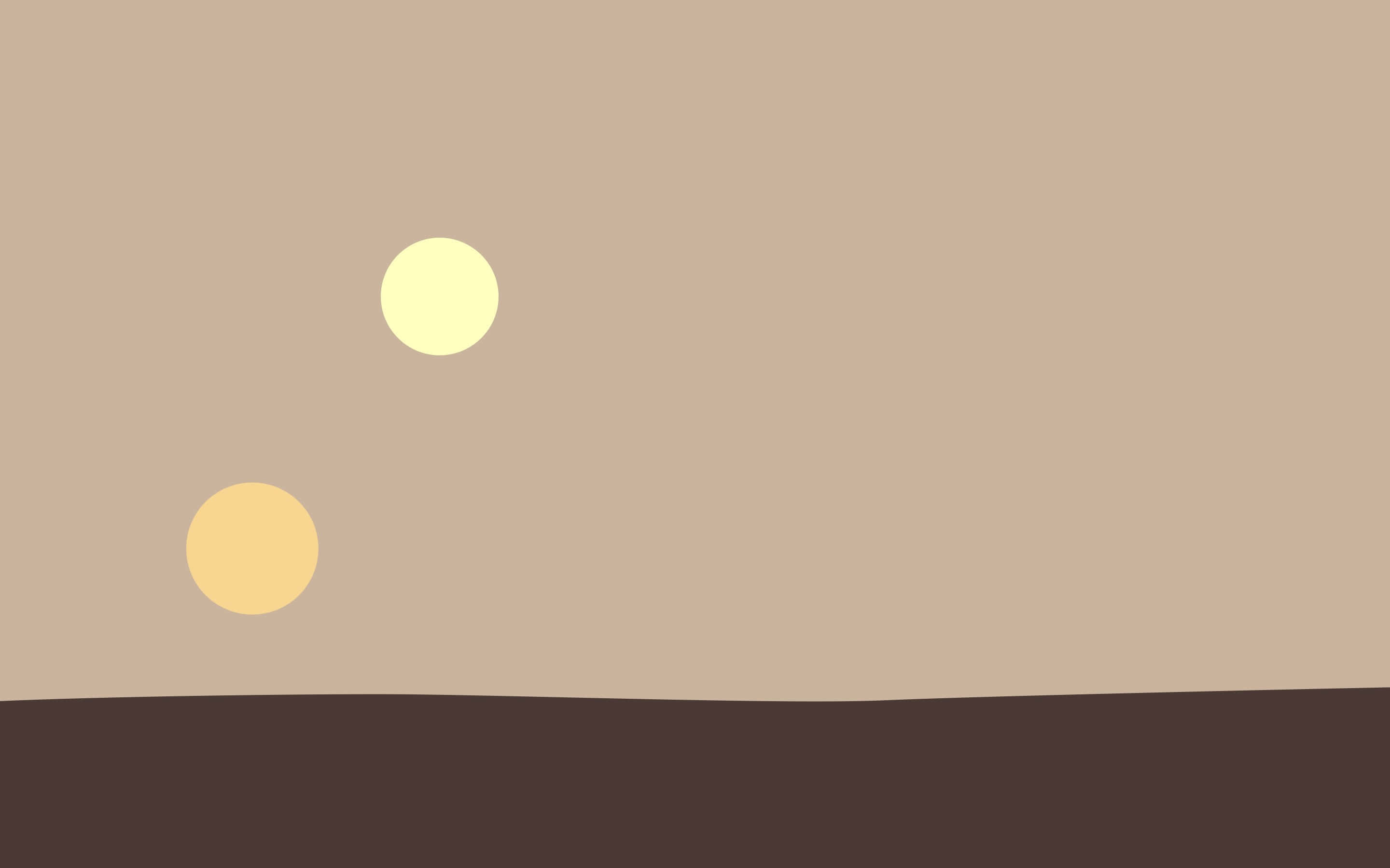 Baggrund med den binære stjerne Tatooine Wallpapers
