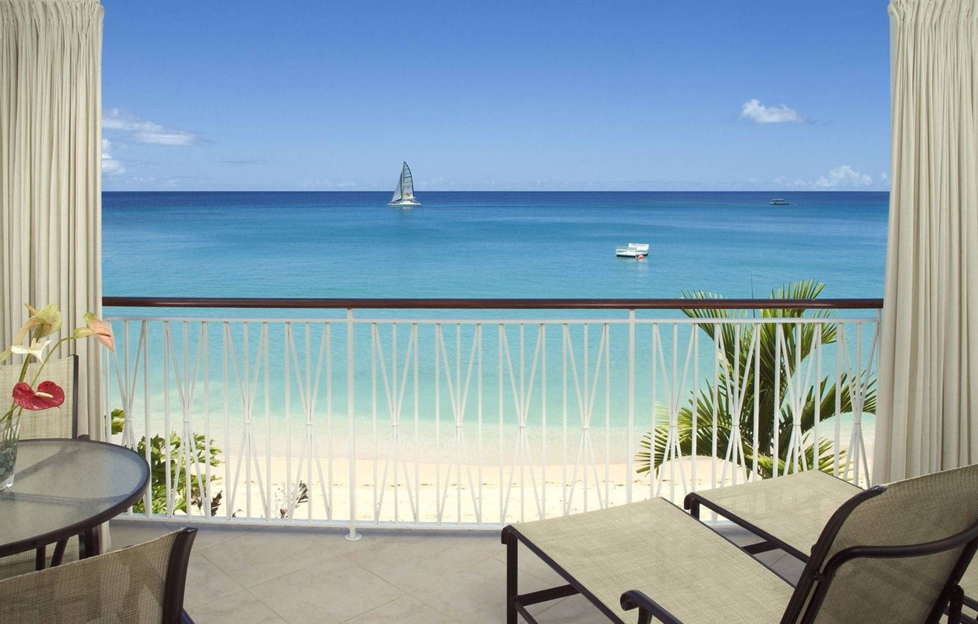 Balkon med havudsigt Wallpapers