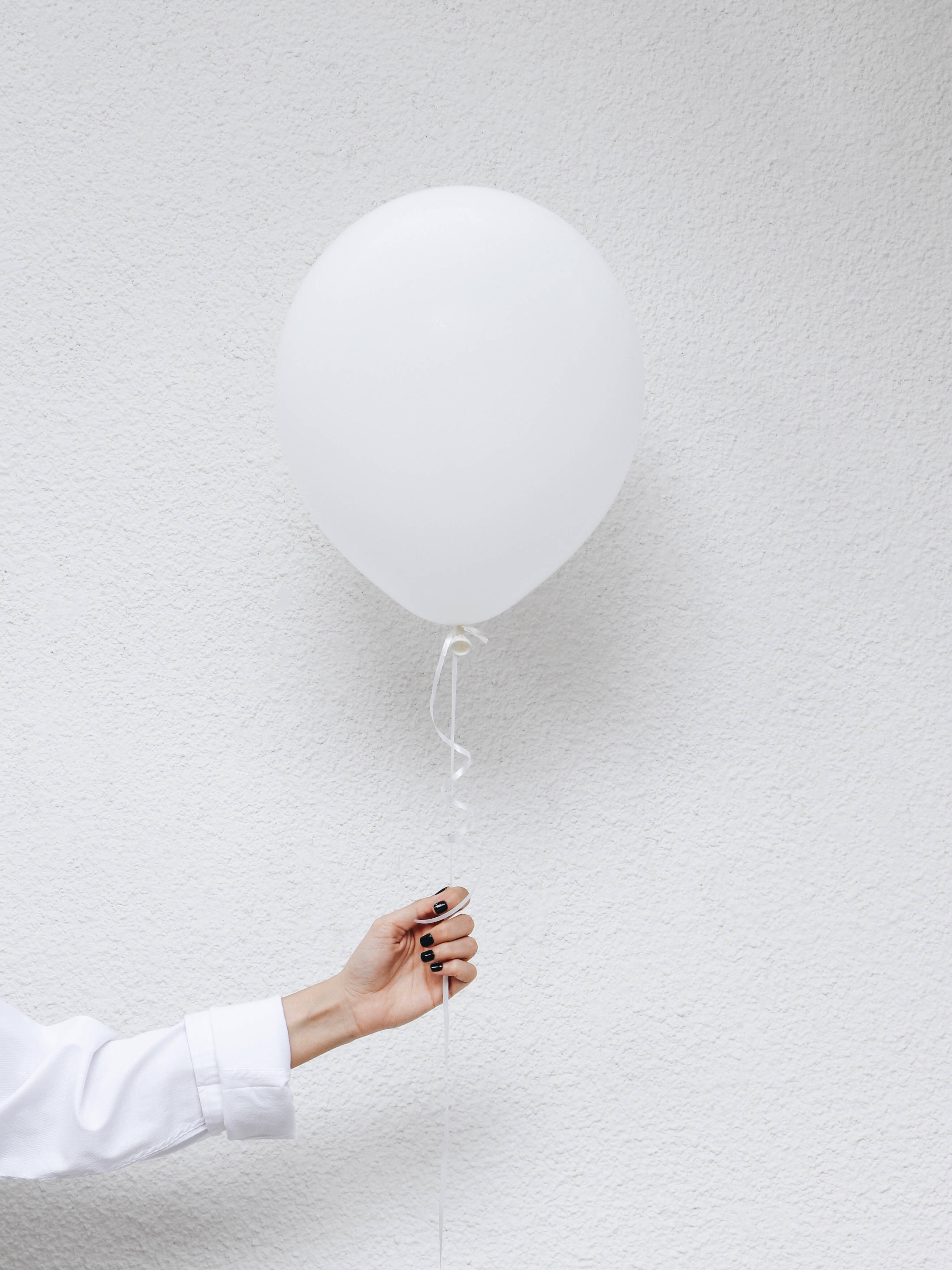 Ballon i hvid æstetik Wallpapers