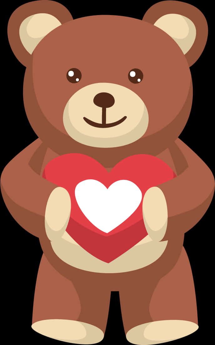 Bamse holder hjerte Wallpapers