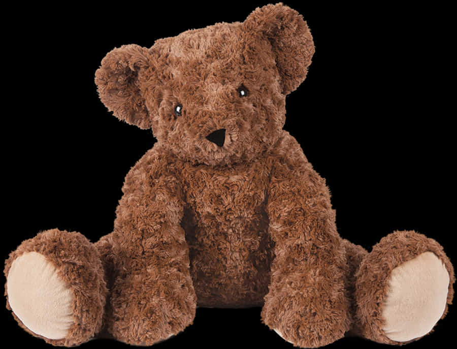 Bamse i blødt brunt på sort baggrund Wallpapers