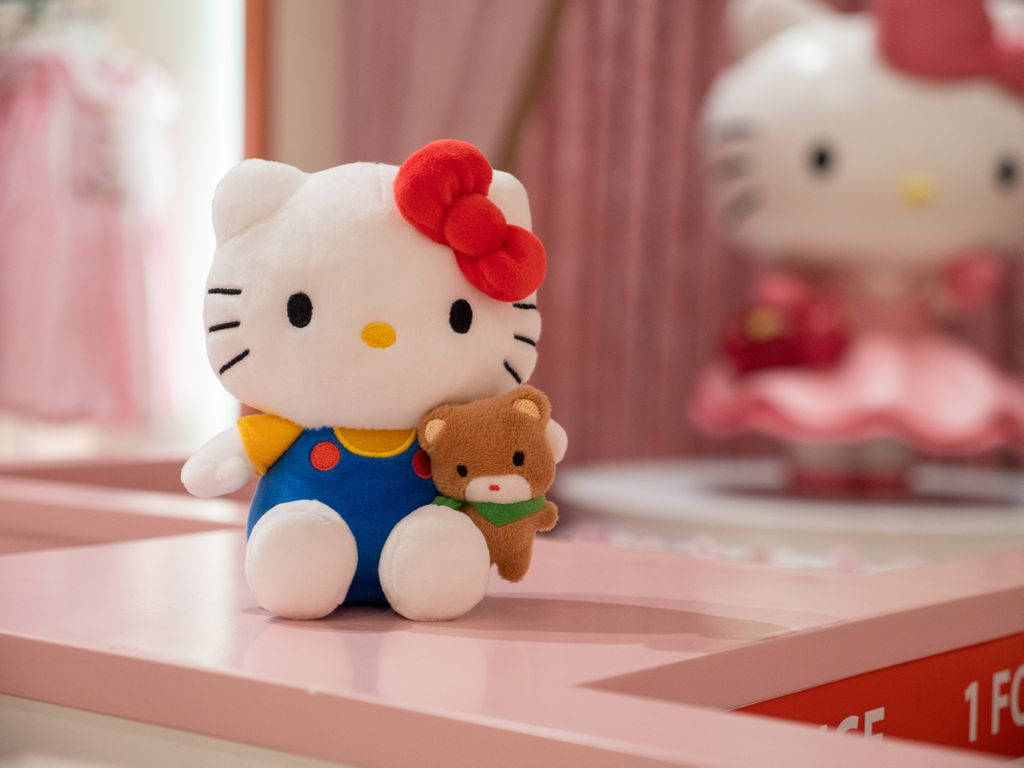 Bamseagtig tegneserie Hello Kitty PFP Wallpapers
