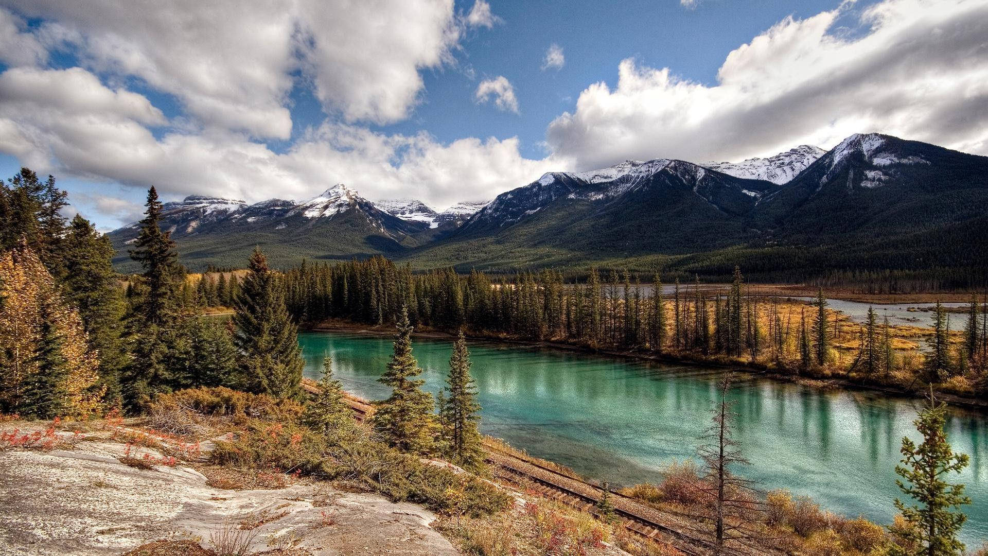 Banff National Park Æstetisk Landskab Wallpapers