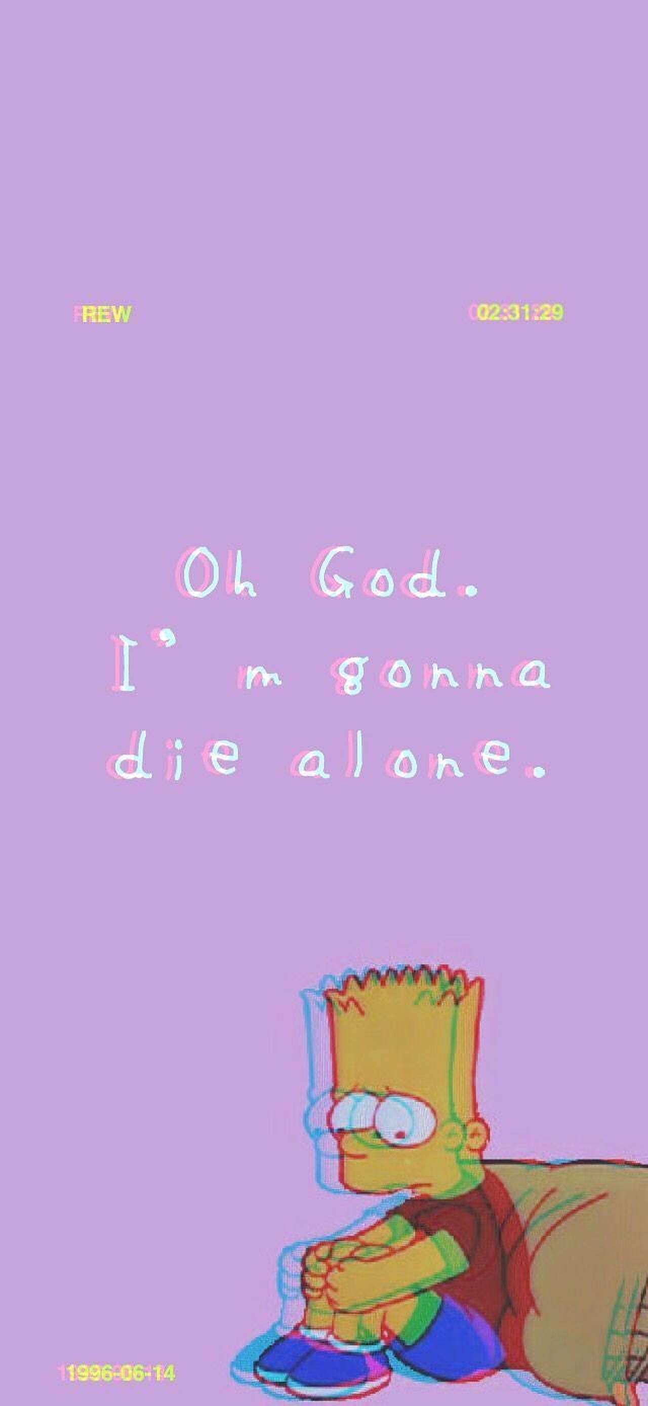 Bart Simpsons triste citater Wallpapers