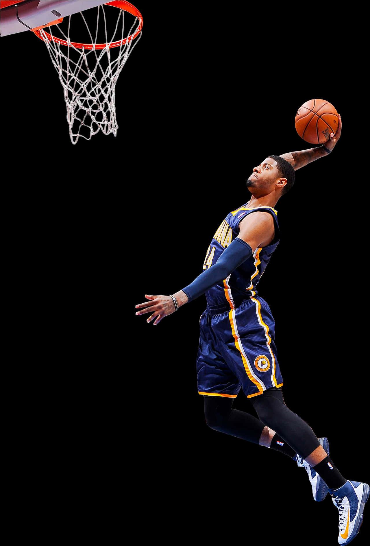 Basketballspiller i dunkeraktion Wallpapers
