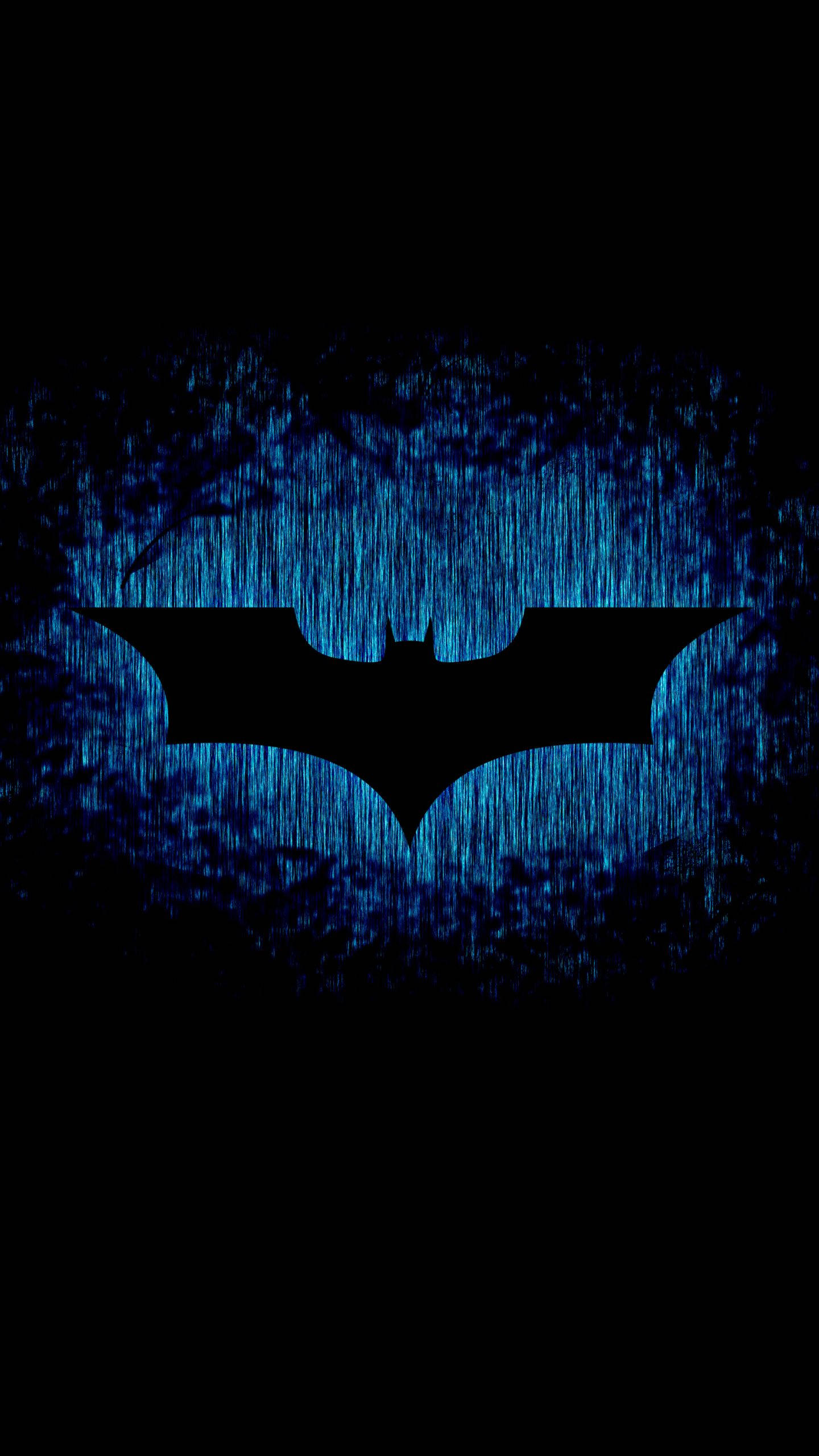 Batman blåt lysende logo Wallpapers
