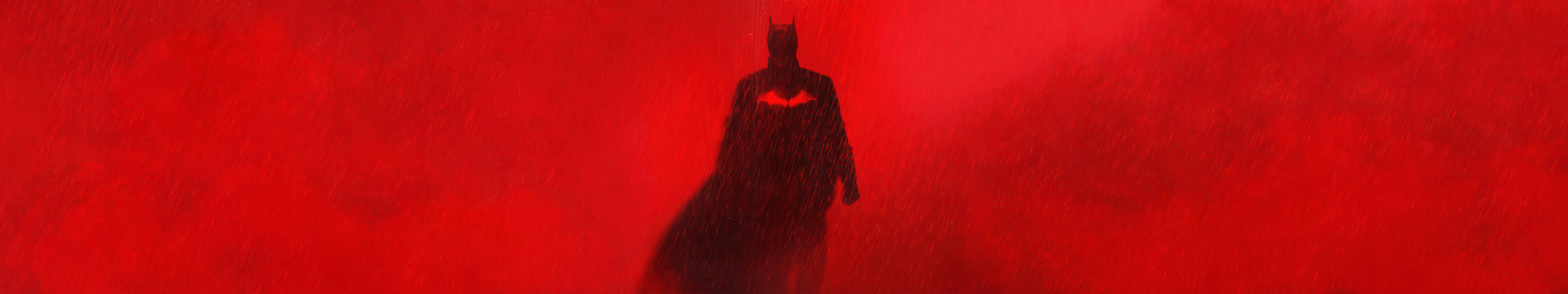 Batman i regnen tre skærme — Batman Wallpapers