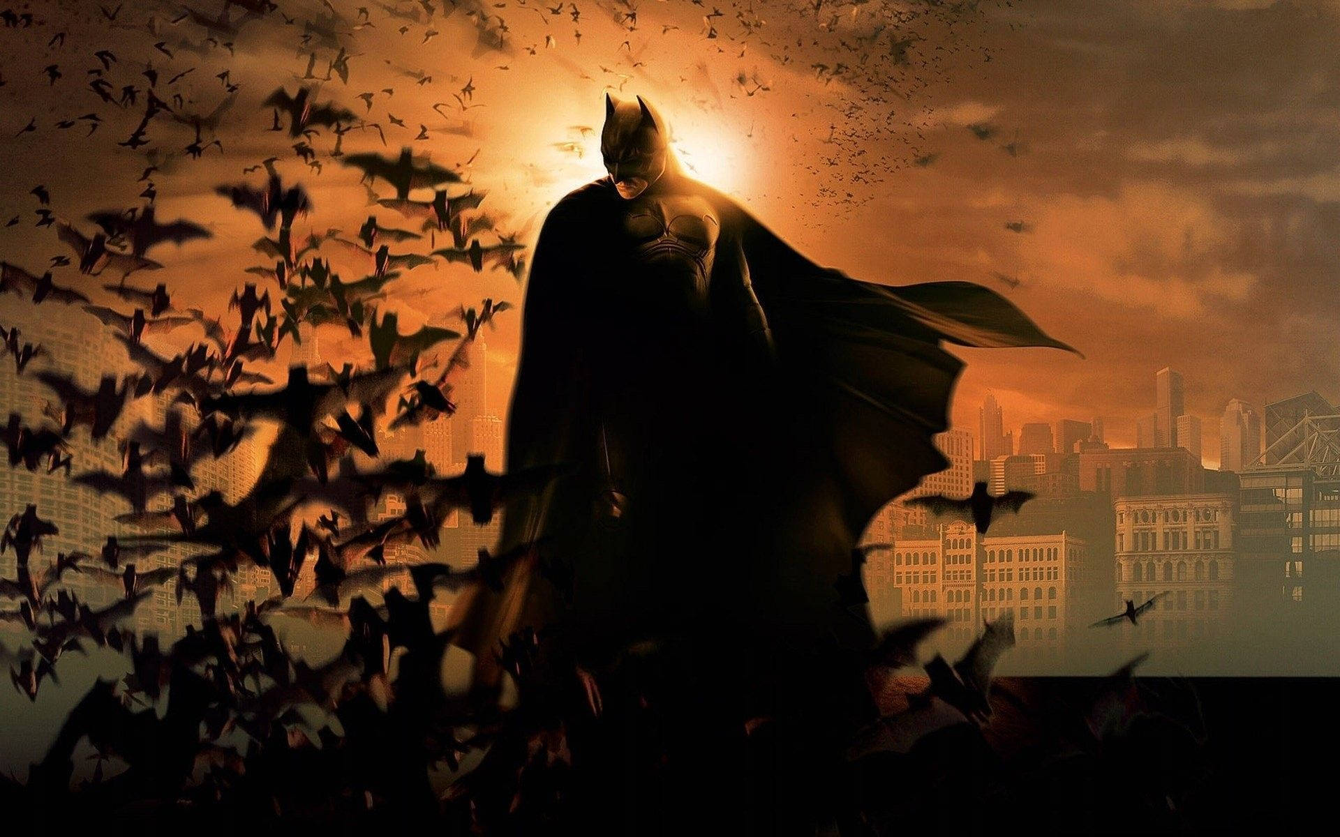 Batman i solnedgangsfilm Wallpapers