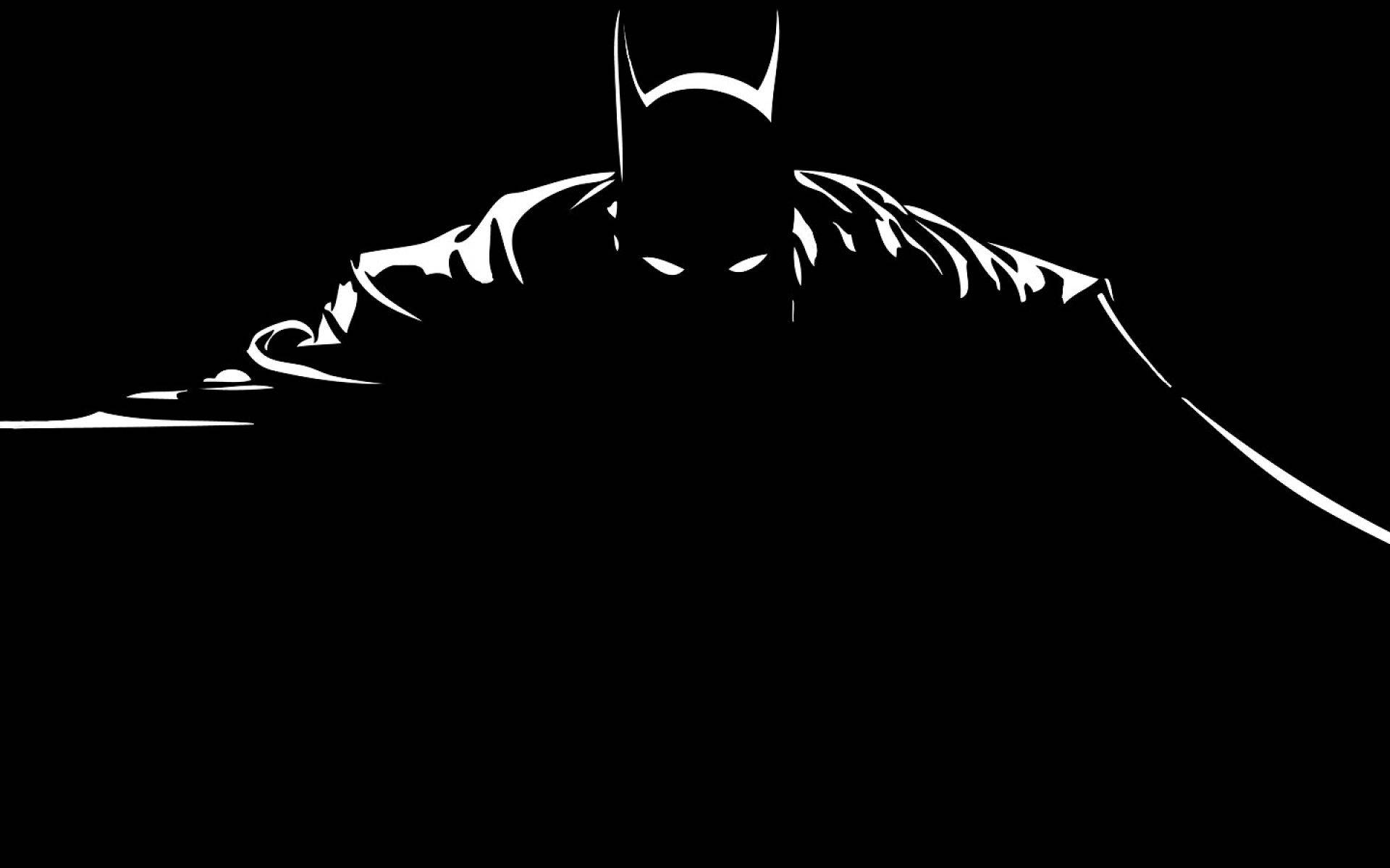 Batman kappe minimalistisk kunst baggrund — Batman Wallpapers
