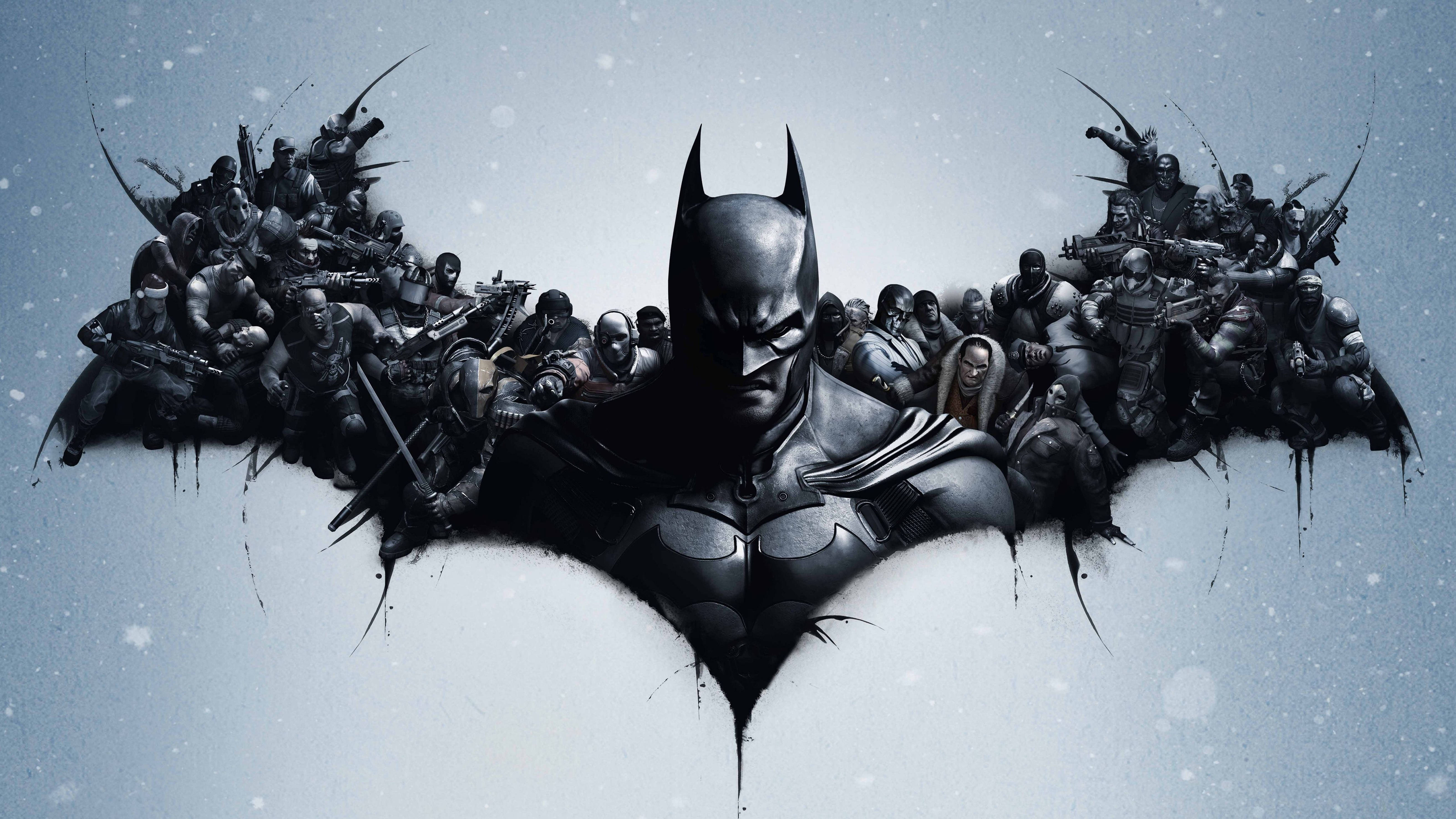 Batman Kunstnerisk Logo Arkham City 4K — Batman Wallpapers