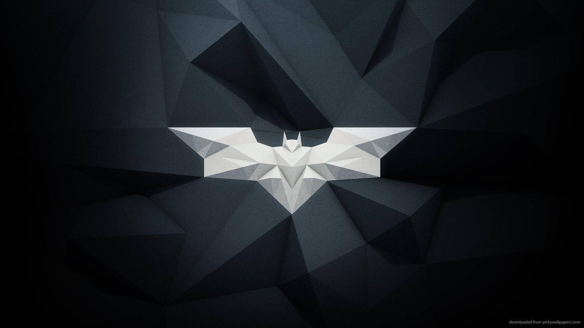 Batman logo polygon kunst wallpaper — Batman Wallpapers
