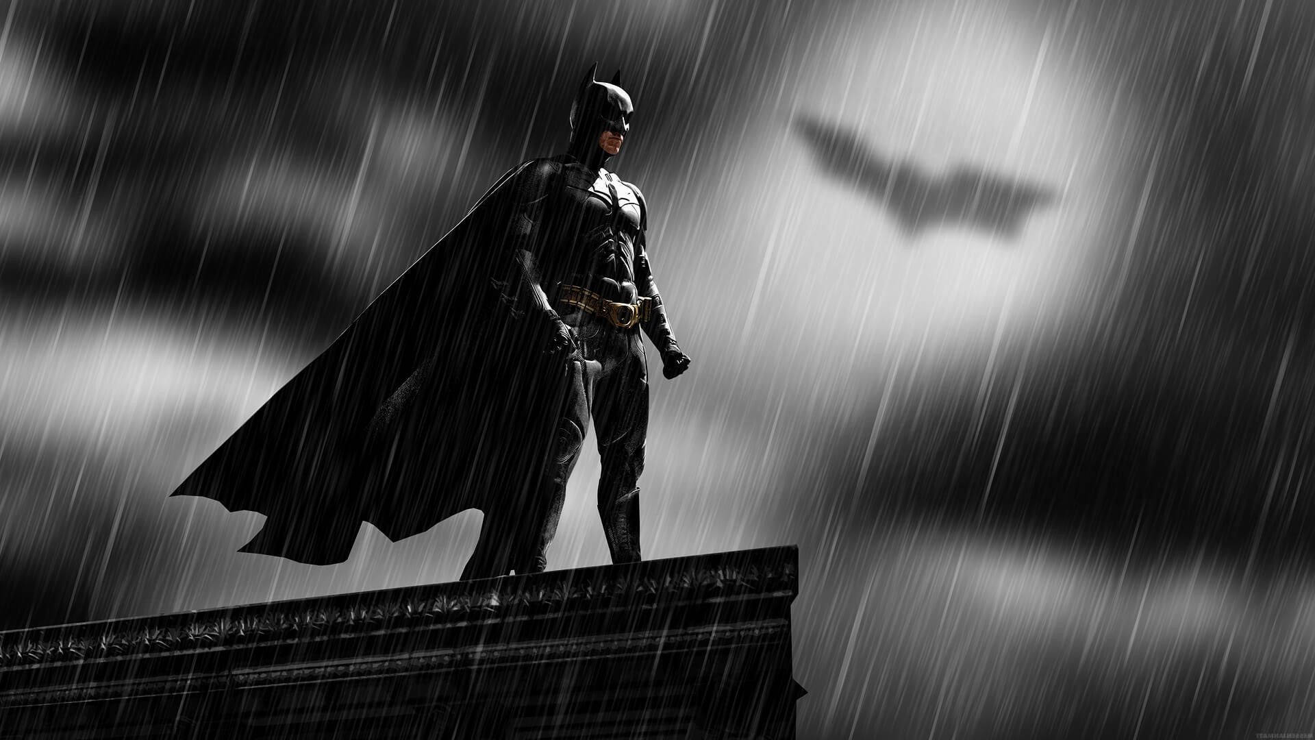 Batman Regnfuld Nat Plakat wallpaper — Batman Wallpapers