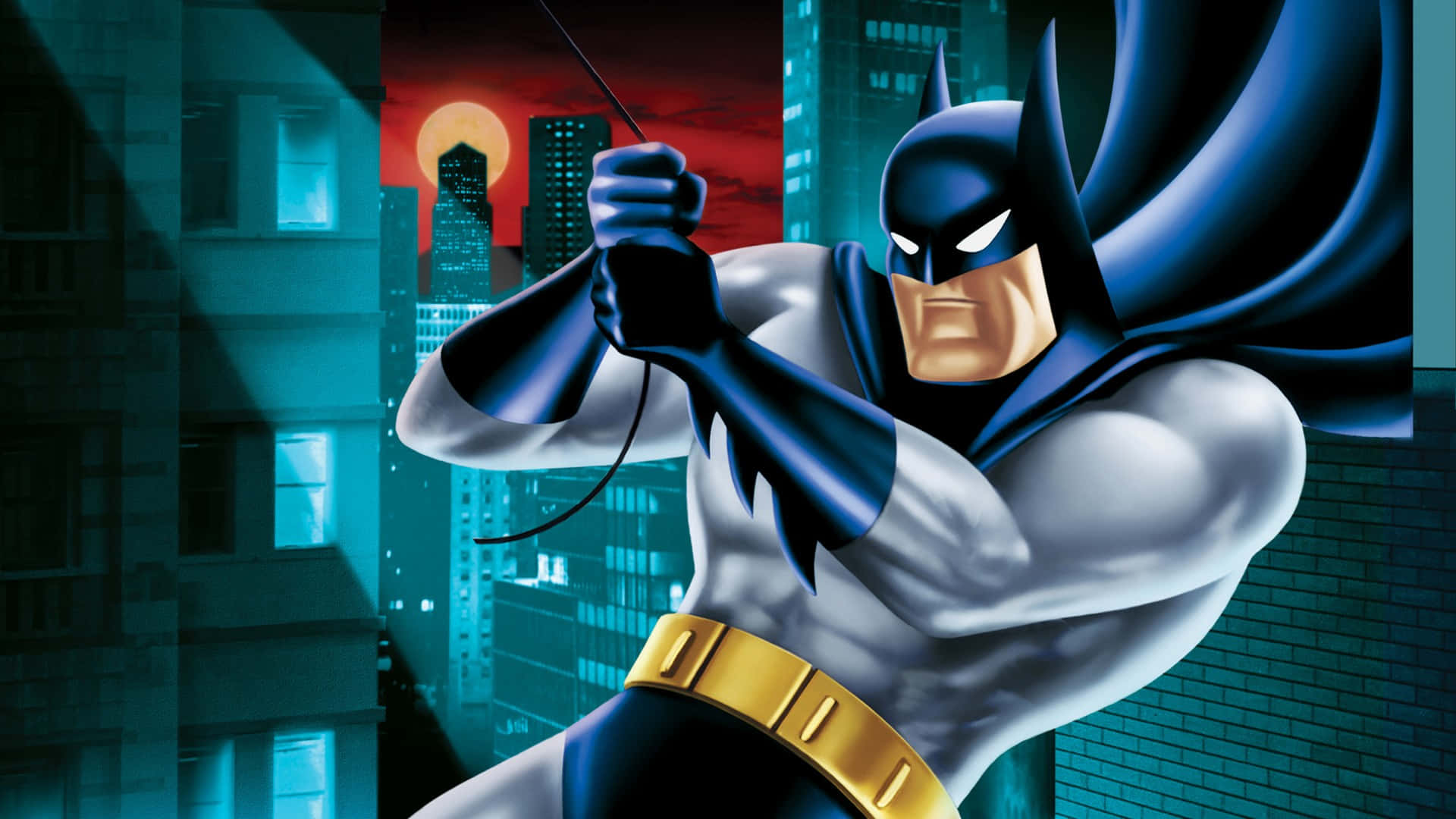 Batman The Animated Series holder fast i et reb Wallpapers