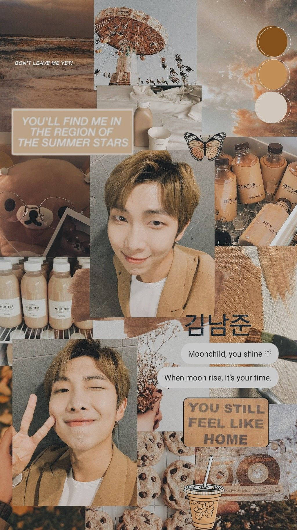 Beige Aestetisk BTS RM Wallpapers