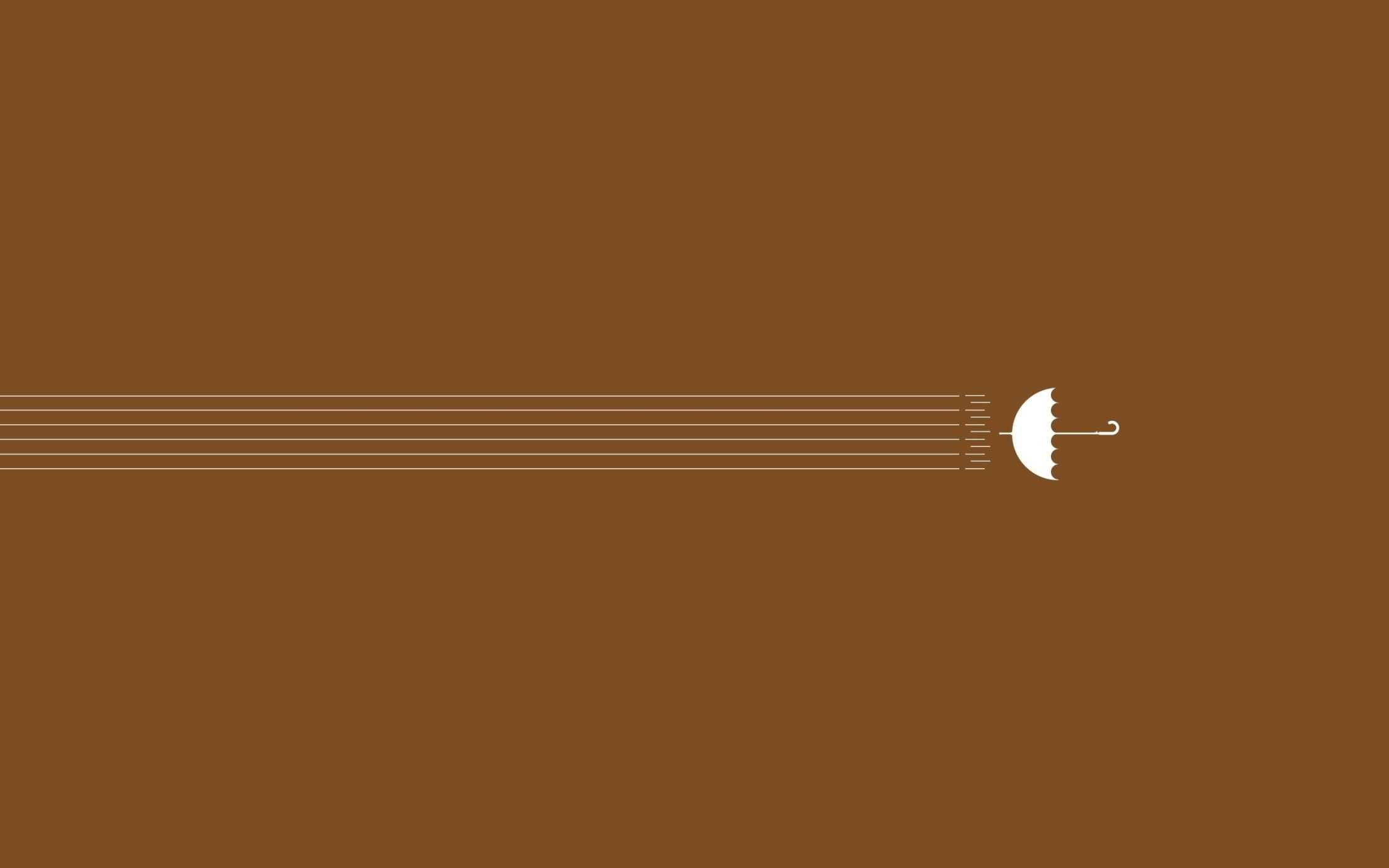 Beige Brun Æstetisk Paraply Wallpapers