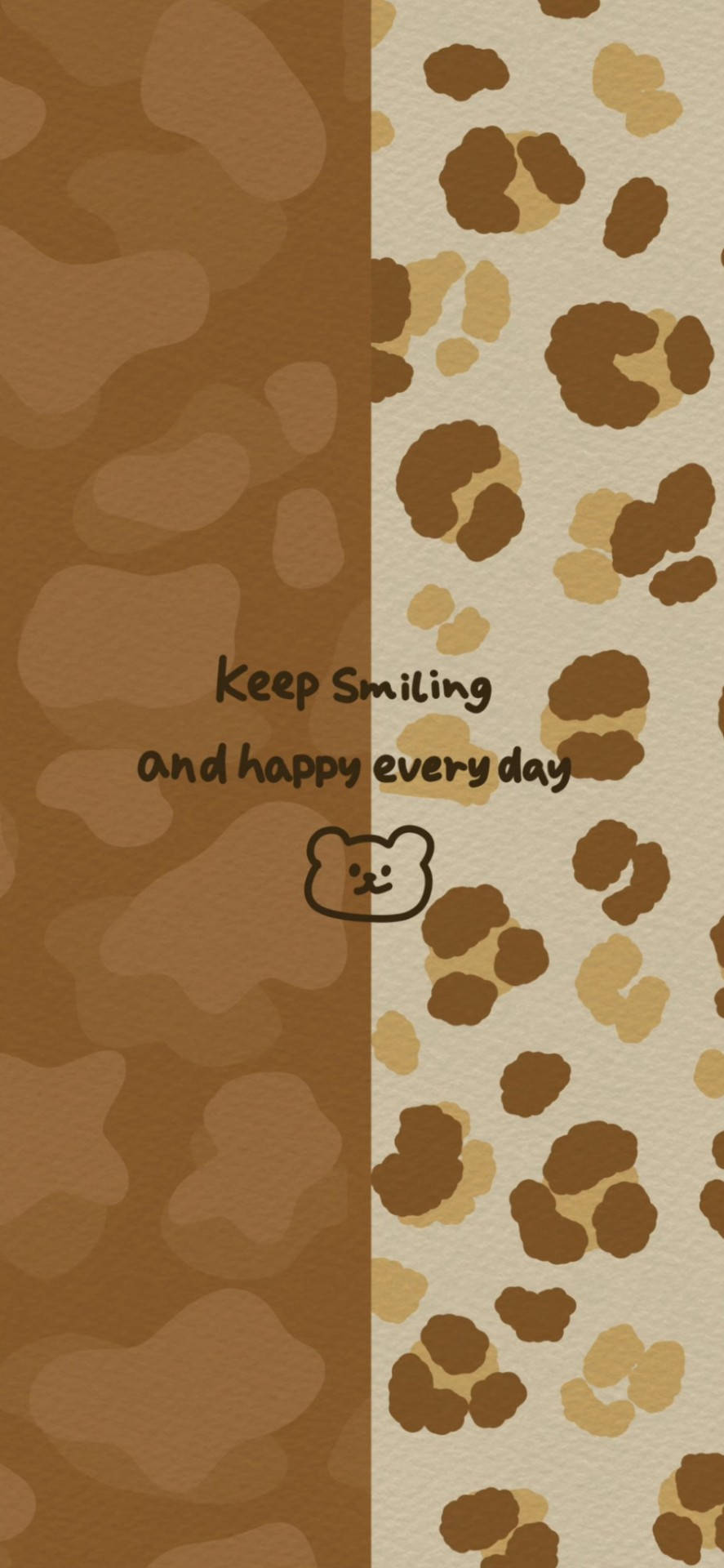 Beige Brun Æstetiske Kæledyrsaftryk Wallpapers
