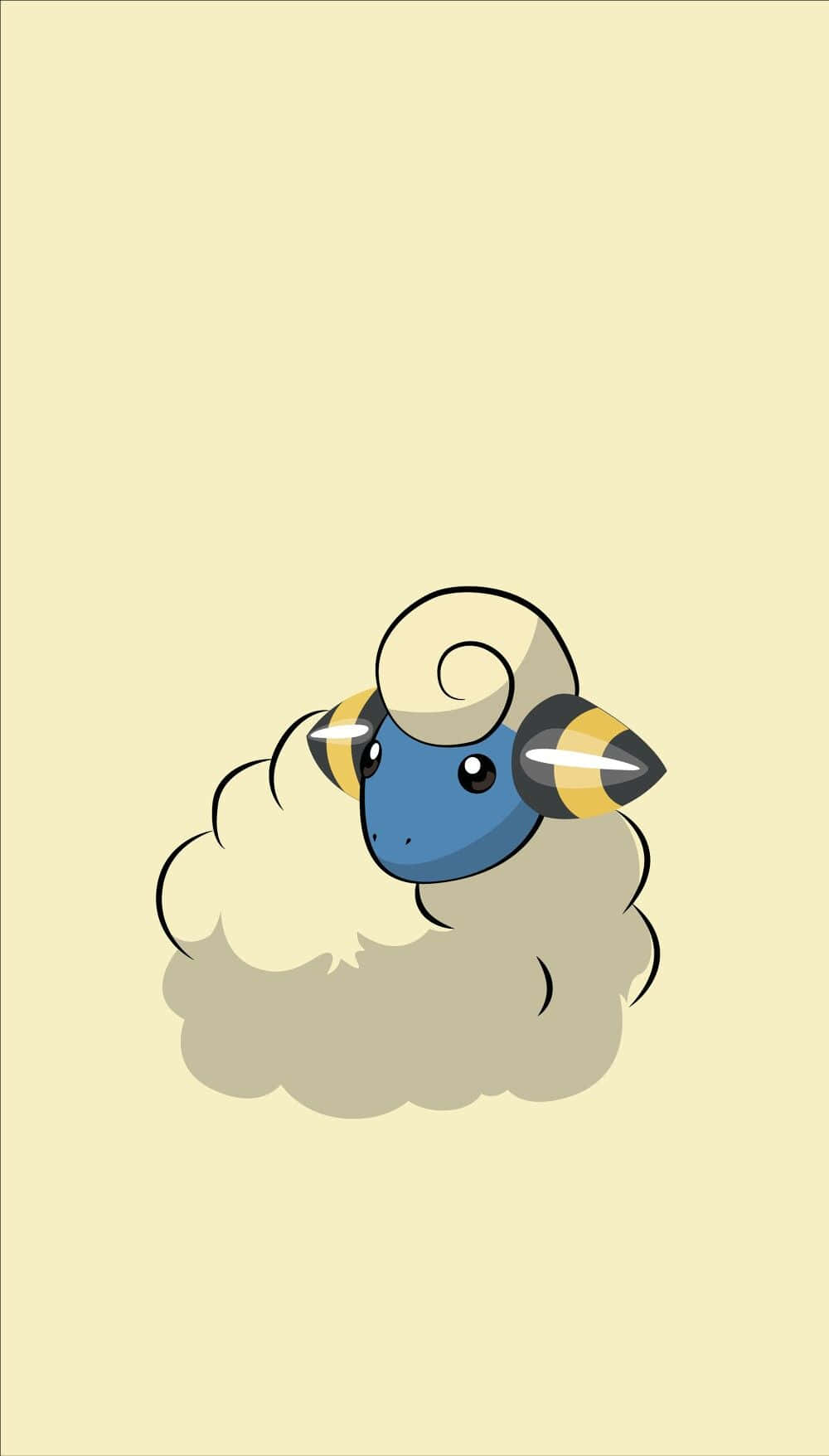 Beige æstetisk Mareep Wallpapers