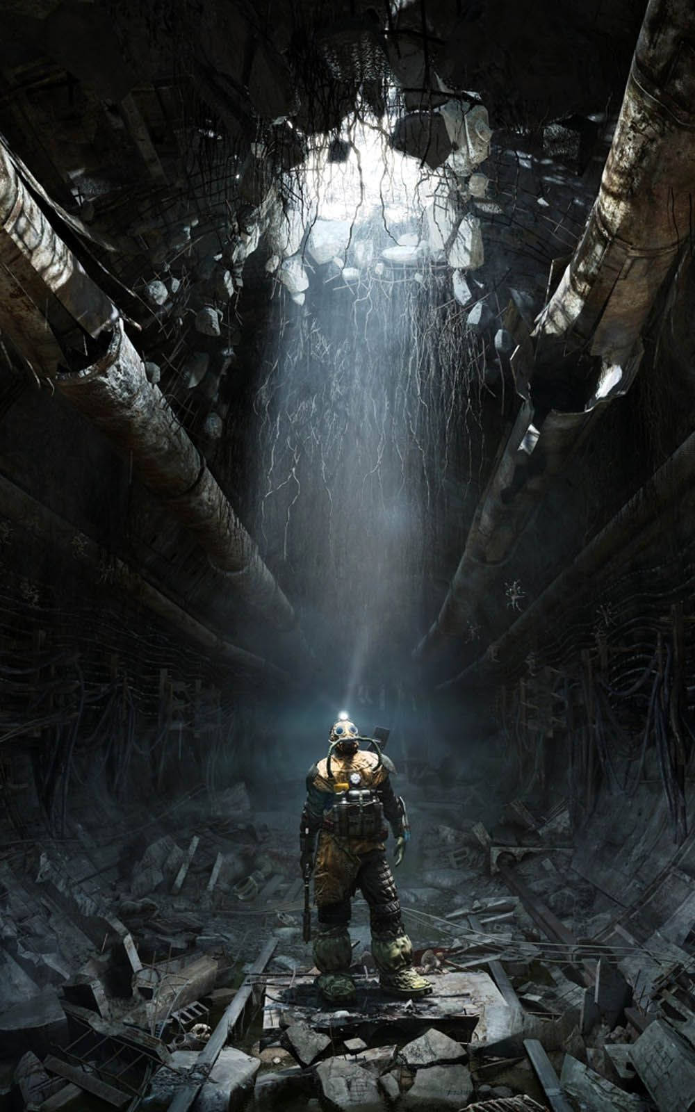 Beskadiget Tunnel i Metro Exodus Wallpapers