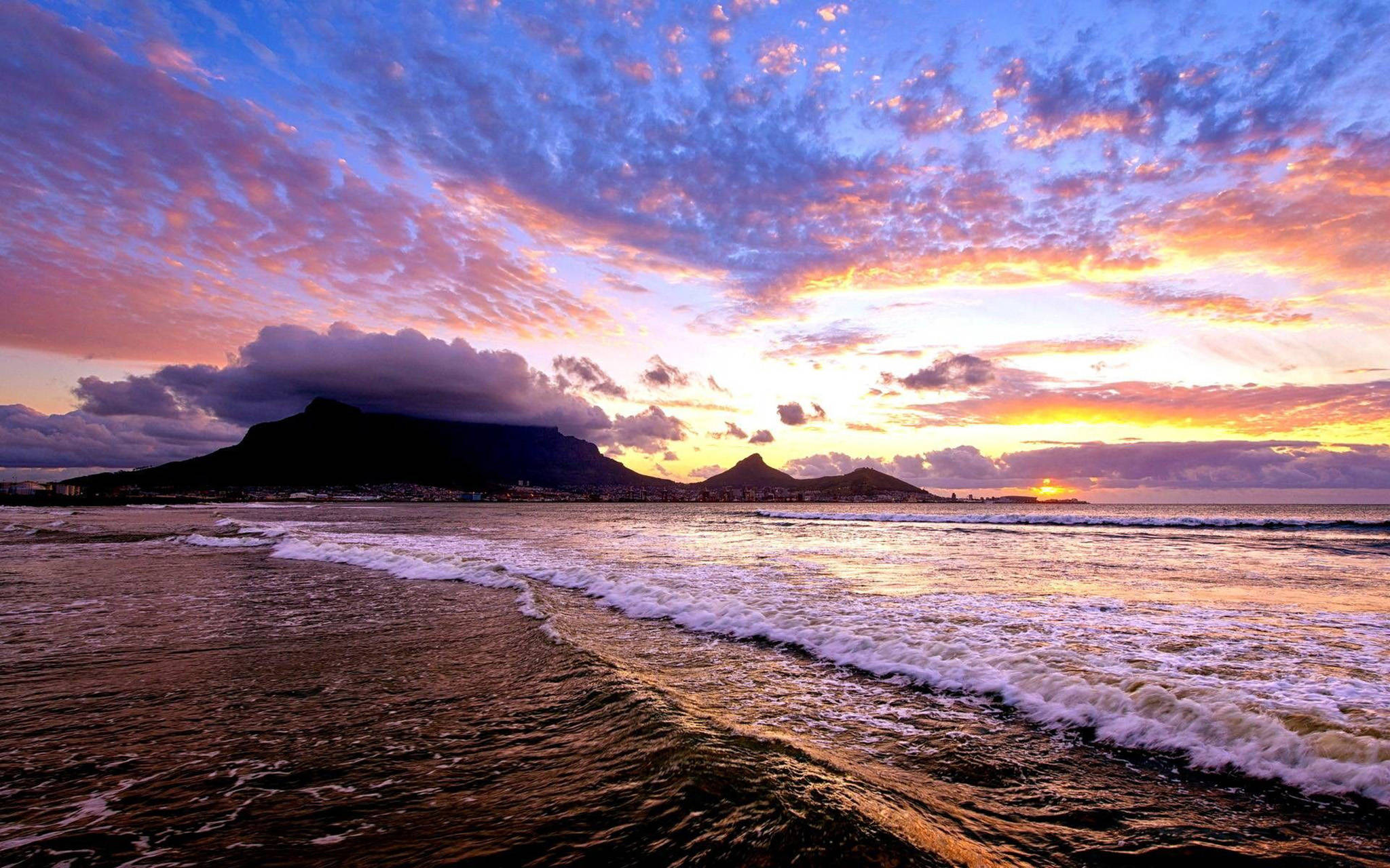 Betagende havudsigt i Cape Town Wallpapers