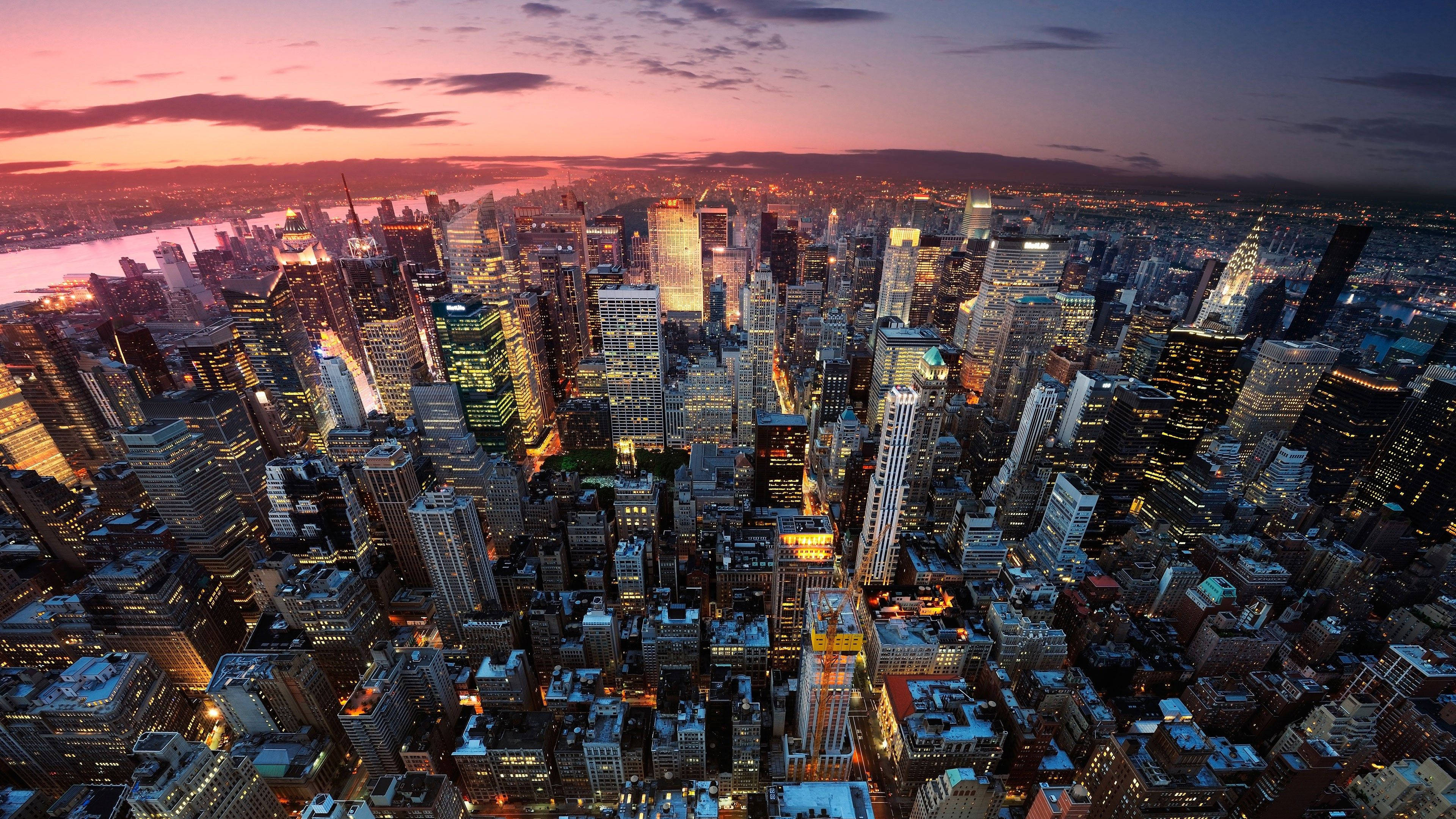 Betagende udsigt over New York City Wallpapers