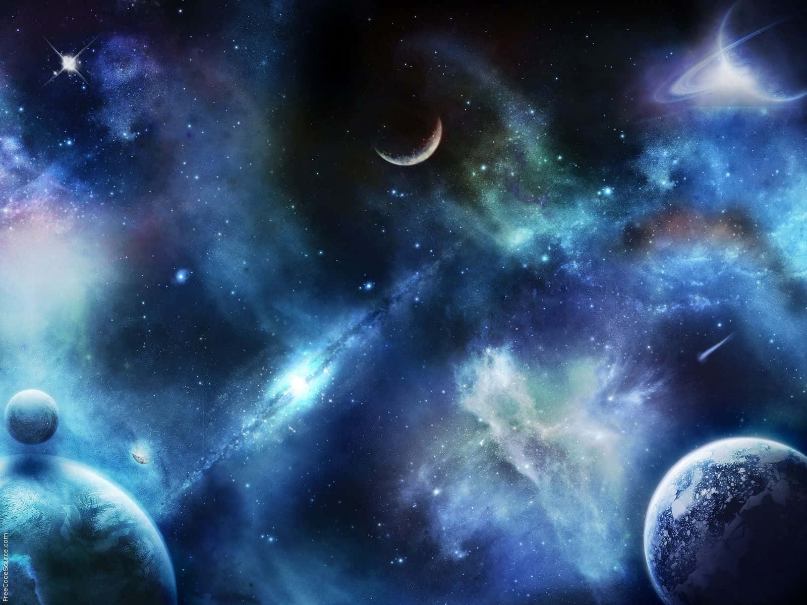 Beundre skønheden i det ydre rum. Wallpapers