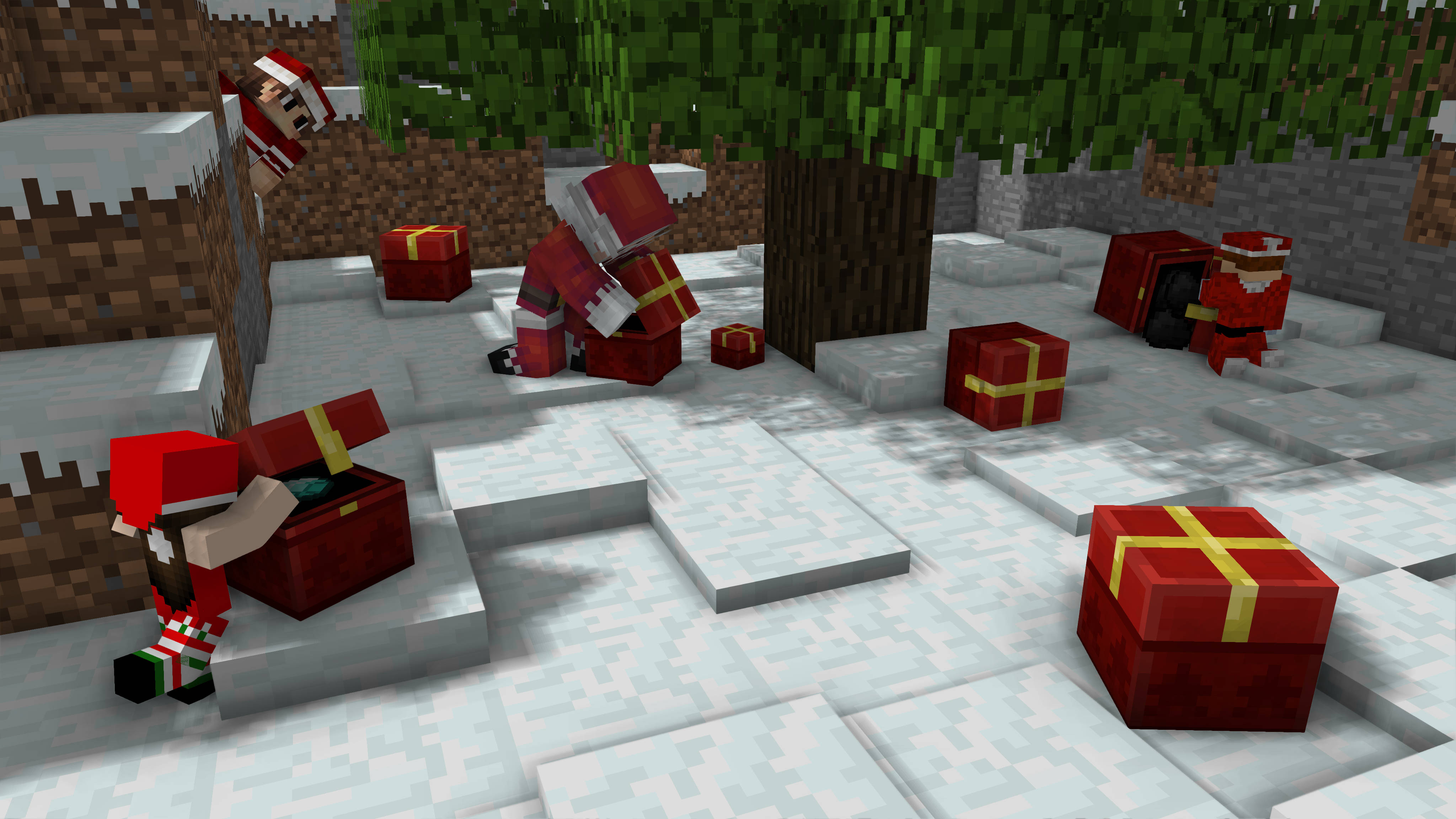 Bevægelig Minecraft Glædelig Jul Wallpapers
