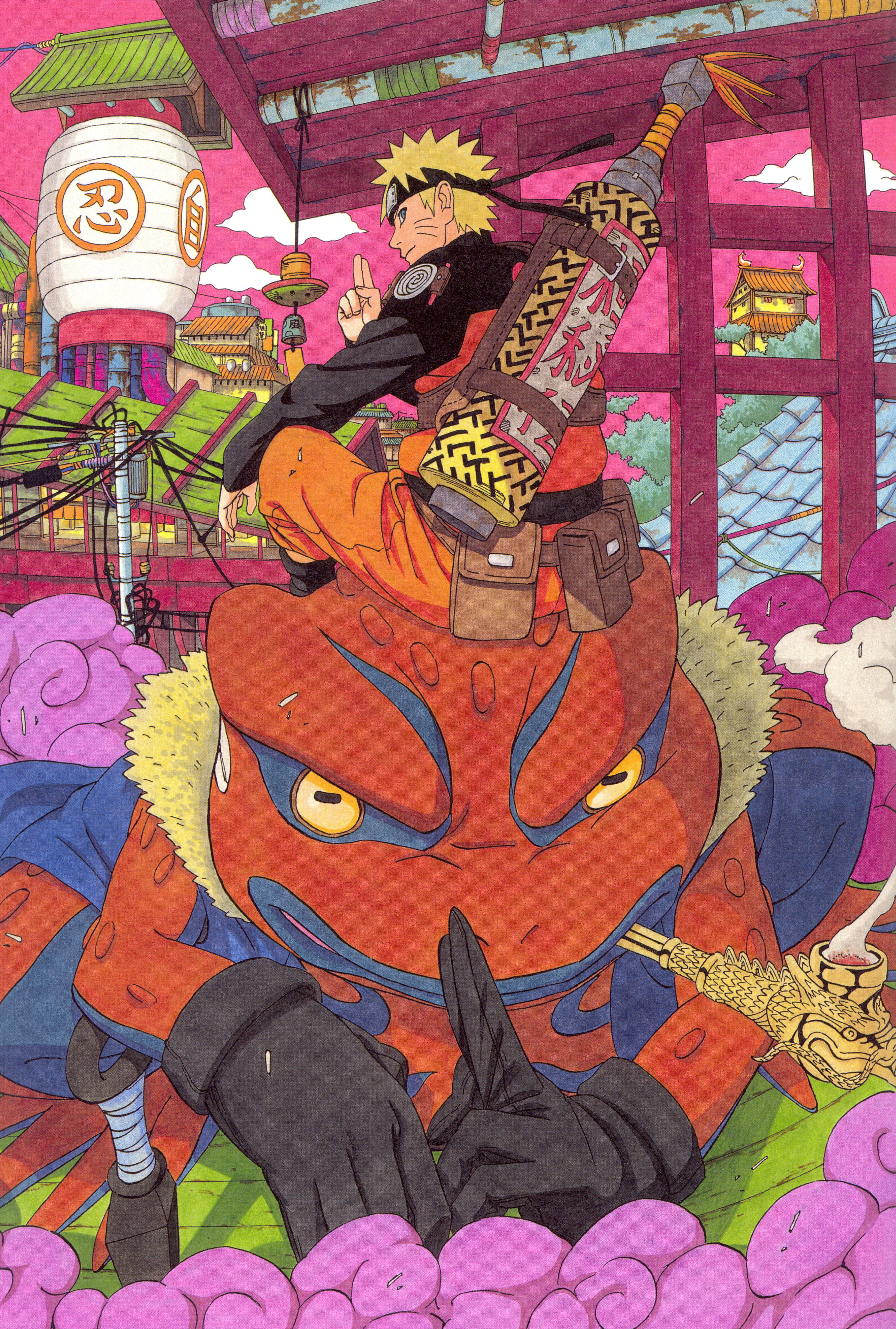 Bevægelig Naruto Toad Gamamaru Wallpapers