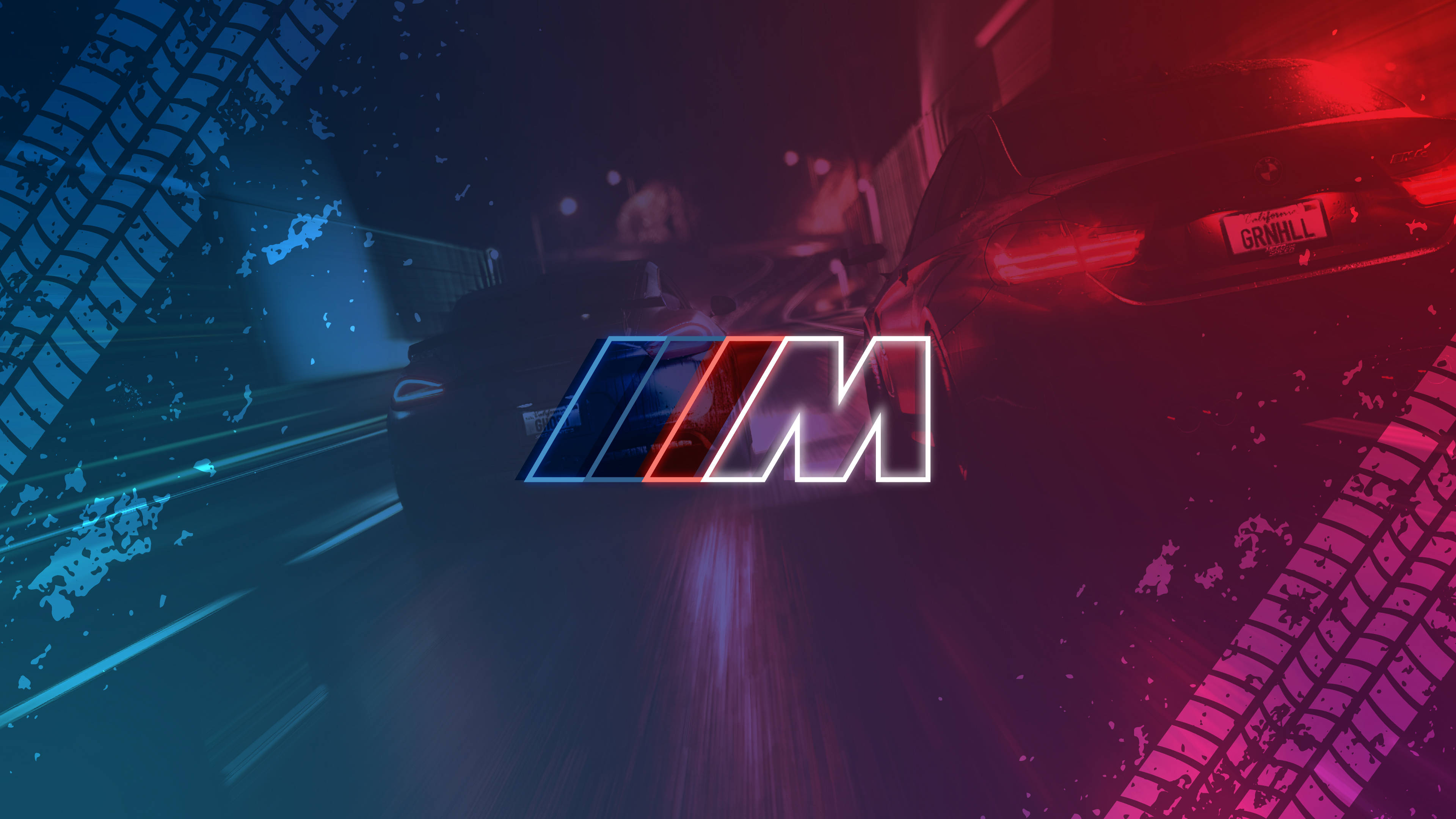 Bil Dækspor BMW M Logo Wallpapers