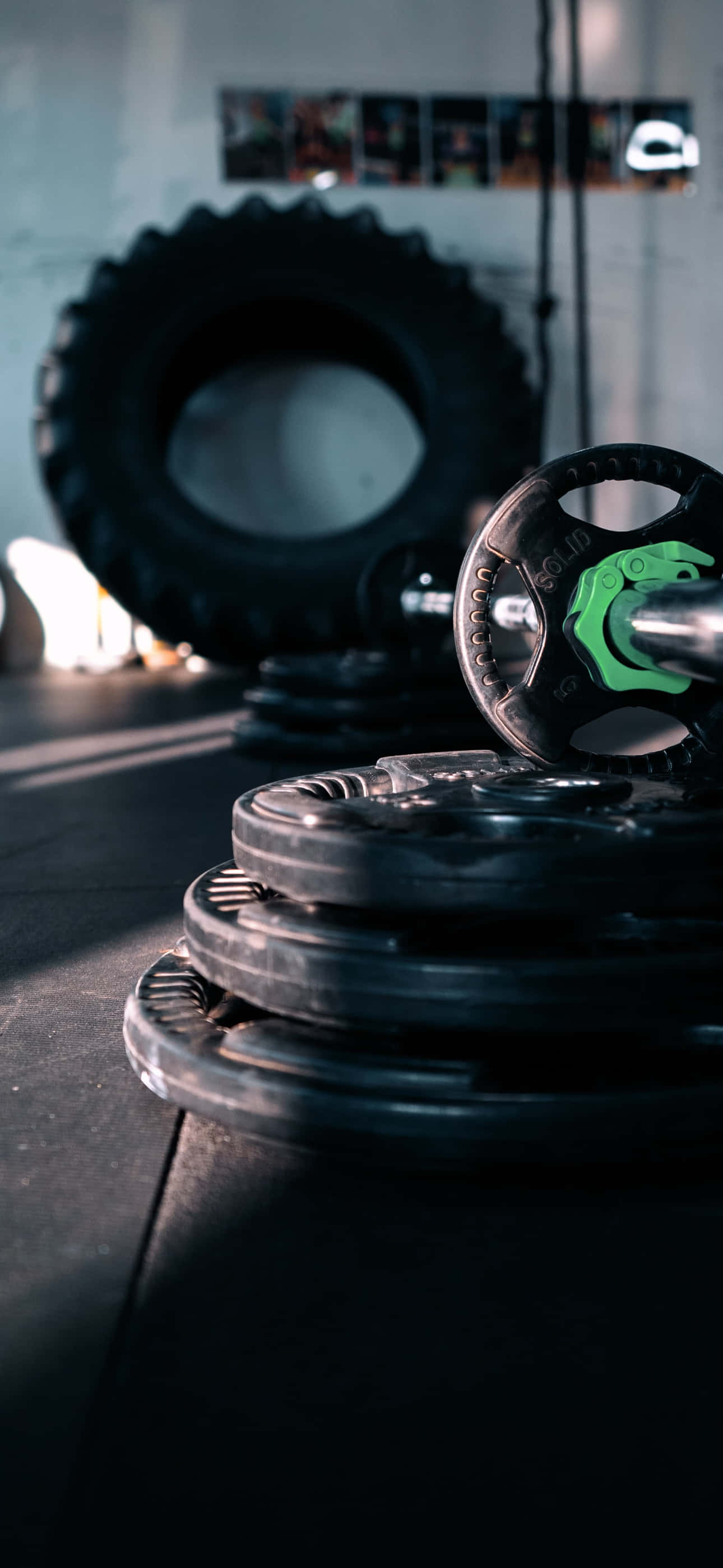 Billede En person i fitnesscentret med den nyeste iPhone Wallpapers