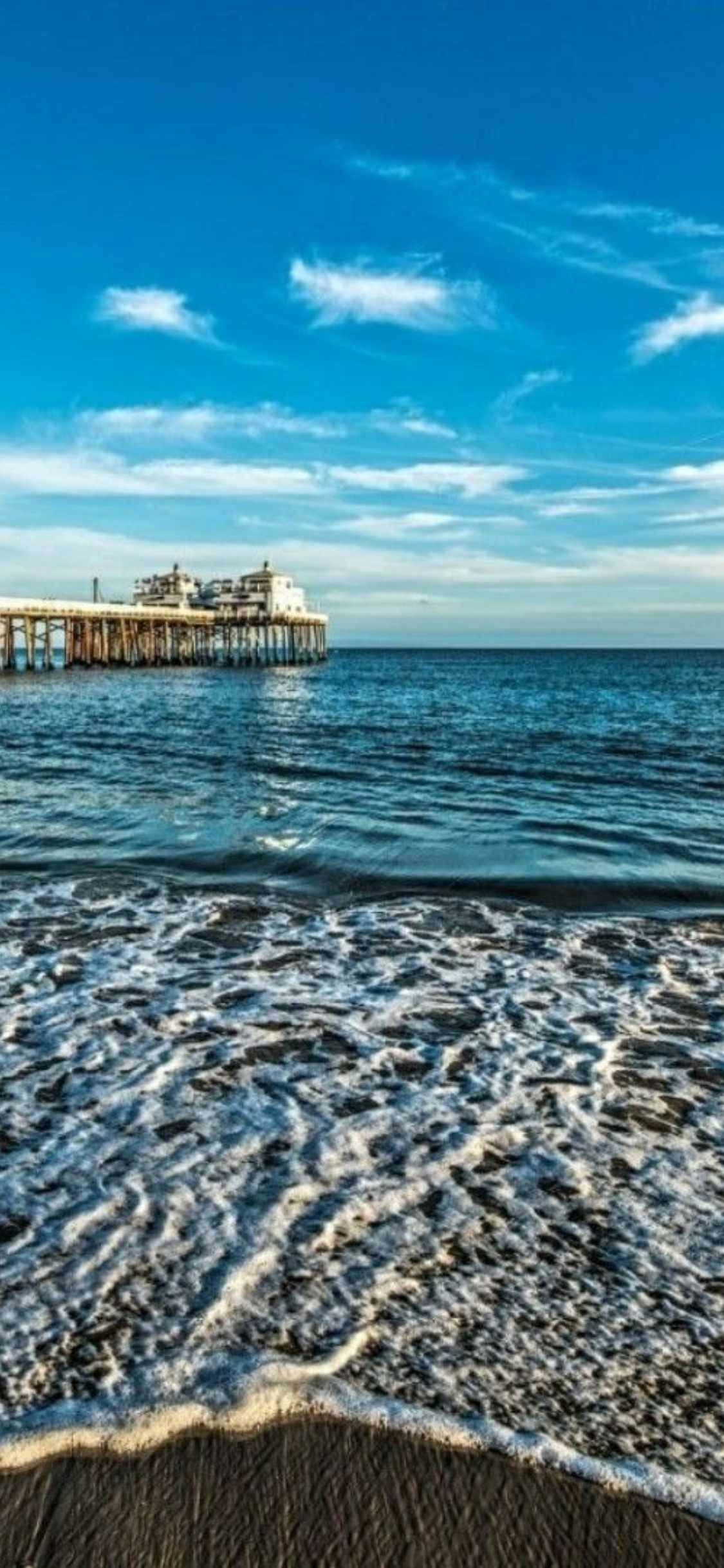 Billede: En smuk nattehimmel set fra Malibu, Californien på den nye iPhone Xs Wallpapers