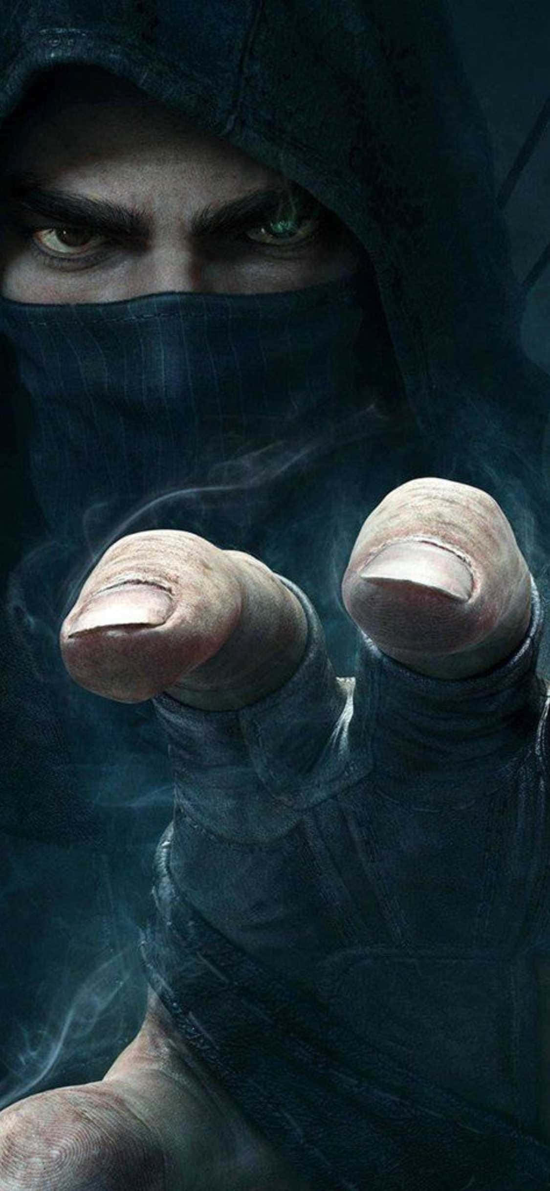 Billede En tyv fanget i at bryde ind i en iPhone Xs Wallpapers