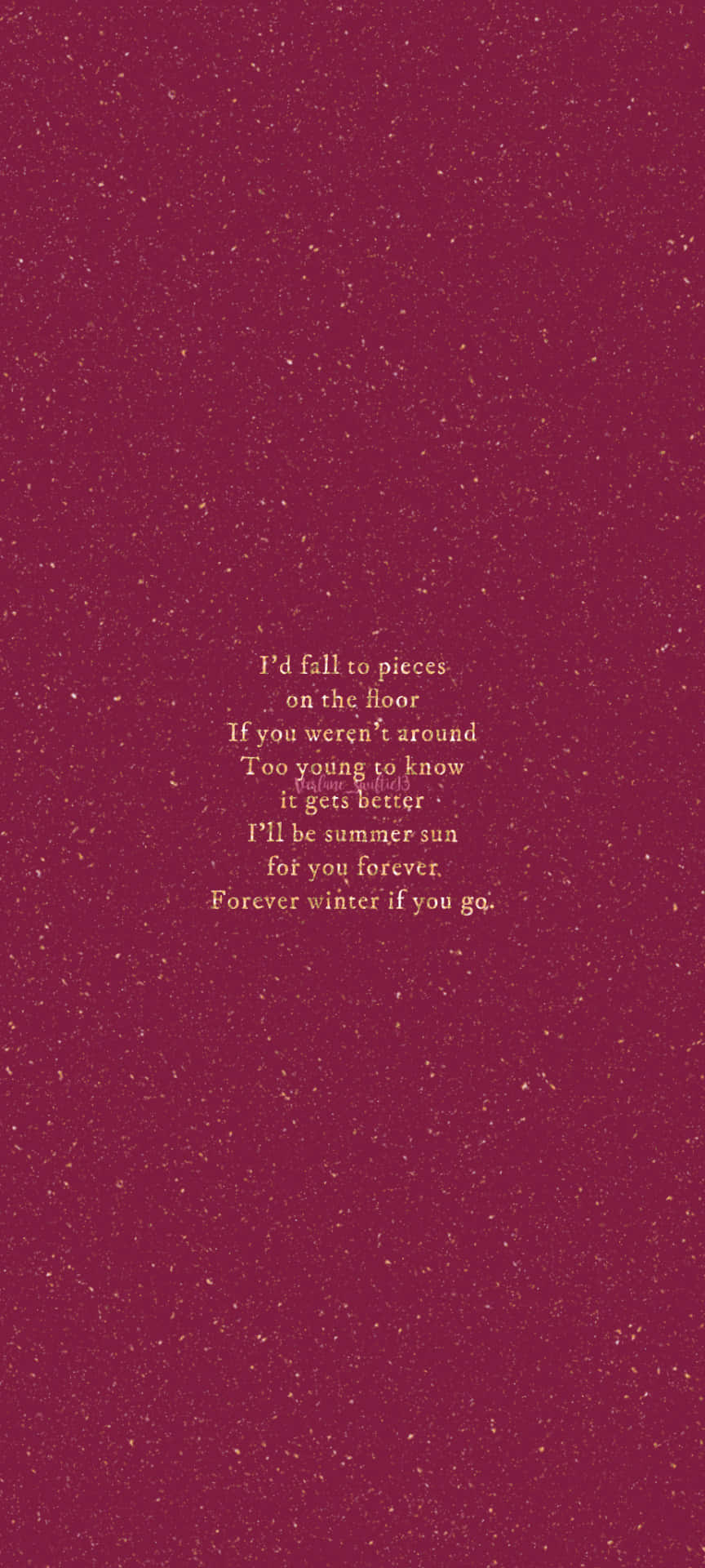 Billede med teksten til Taylor Swifts sang "Love Story" Wallpapers