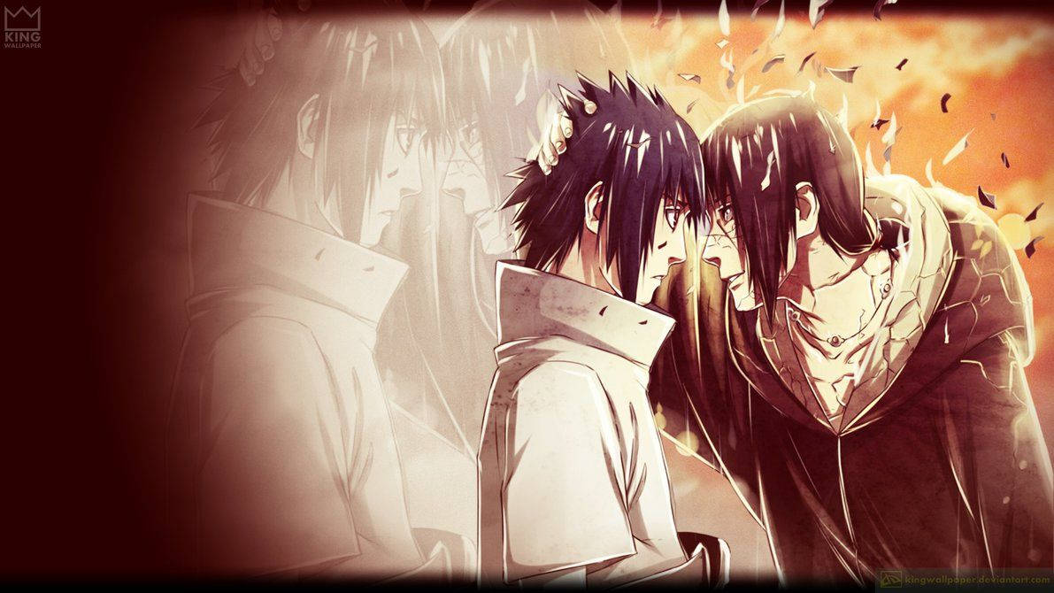Billede Naruto Itachi og Sasuke deler et øjeblik Wallpapers