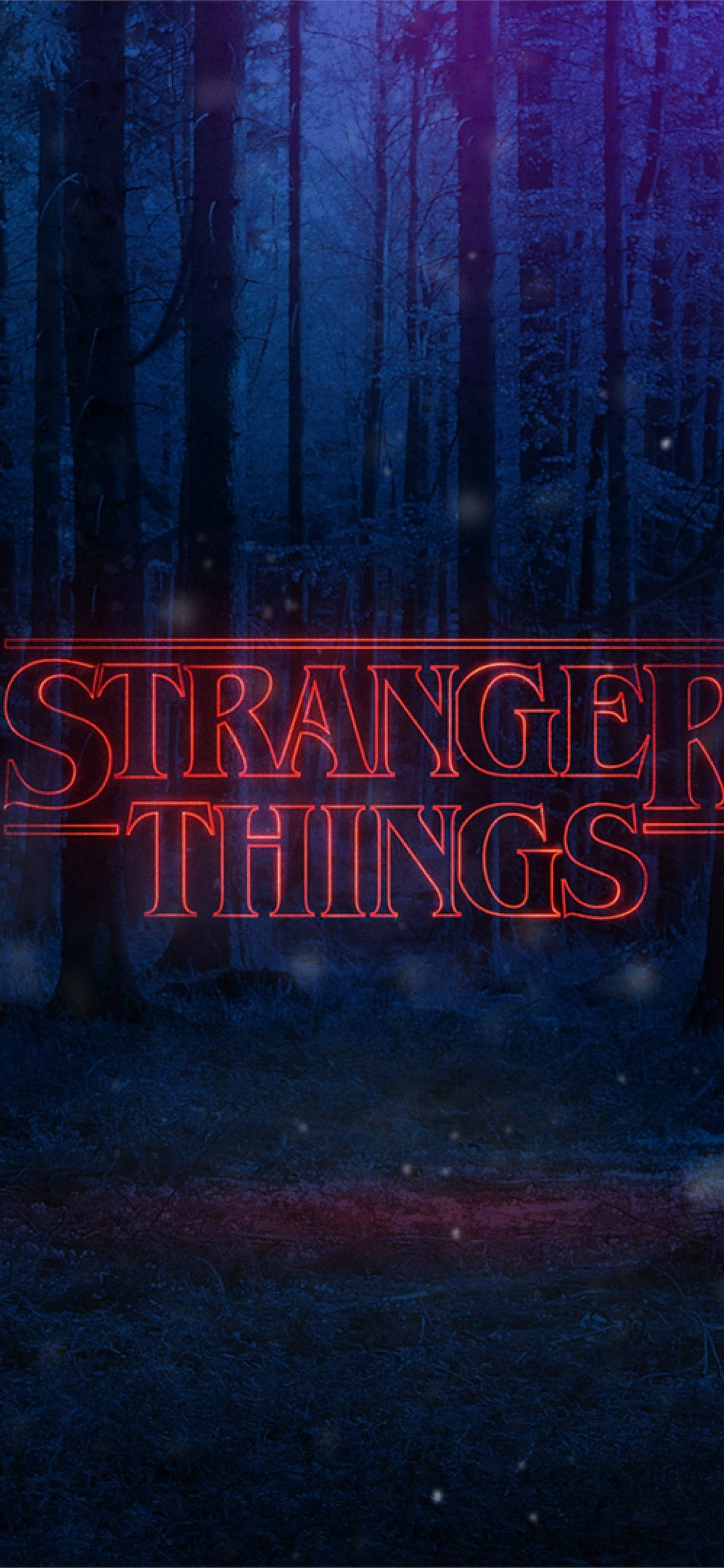 Billede Æstetisk udsigt over Stranger Things-skoven Wallpapers
