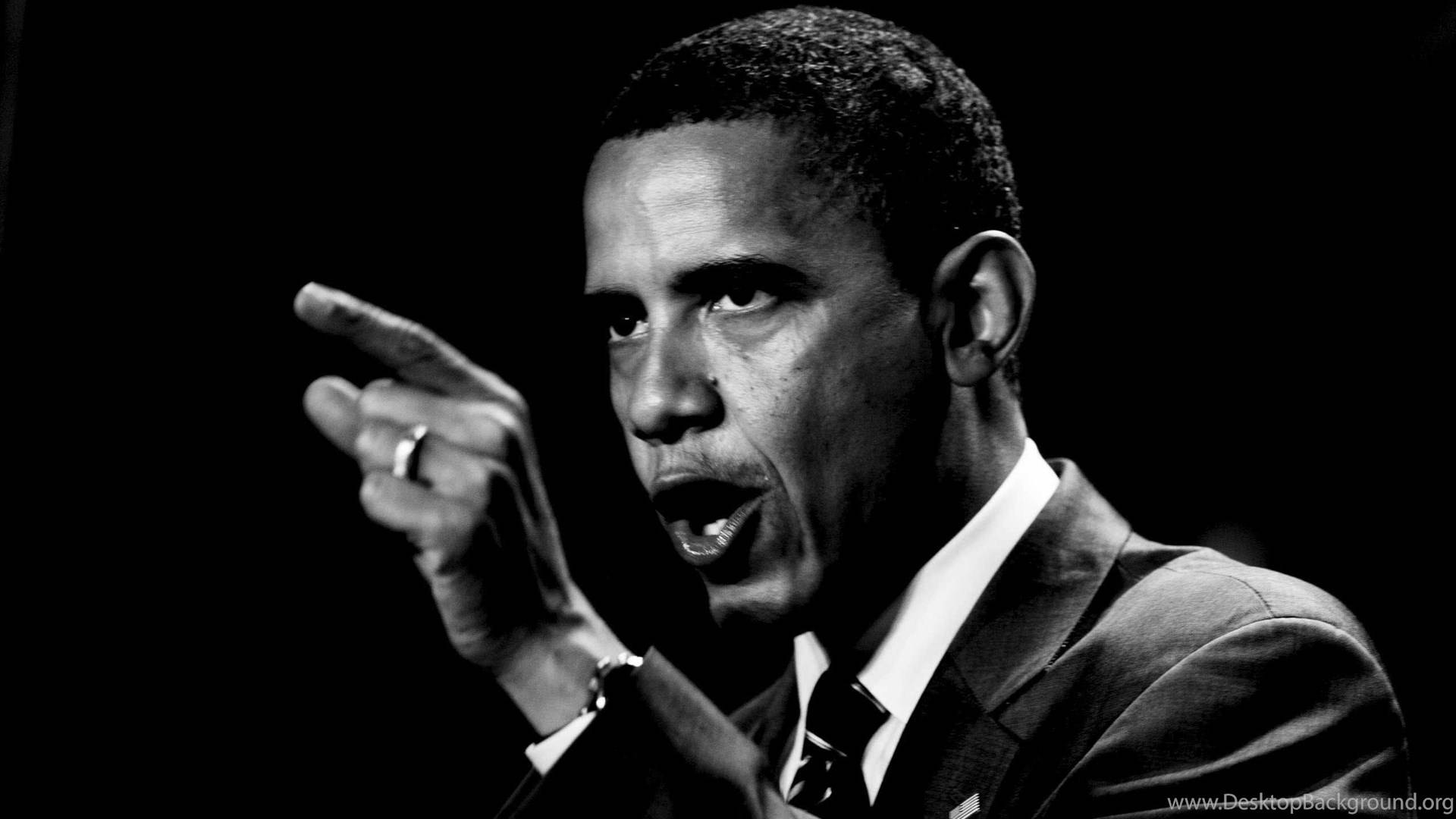 Billedtekst: Barack Obama Holder en Tale Wallpapers